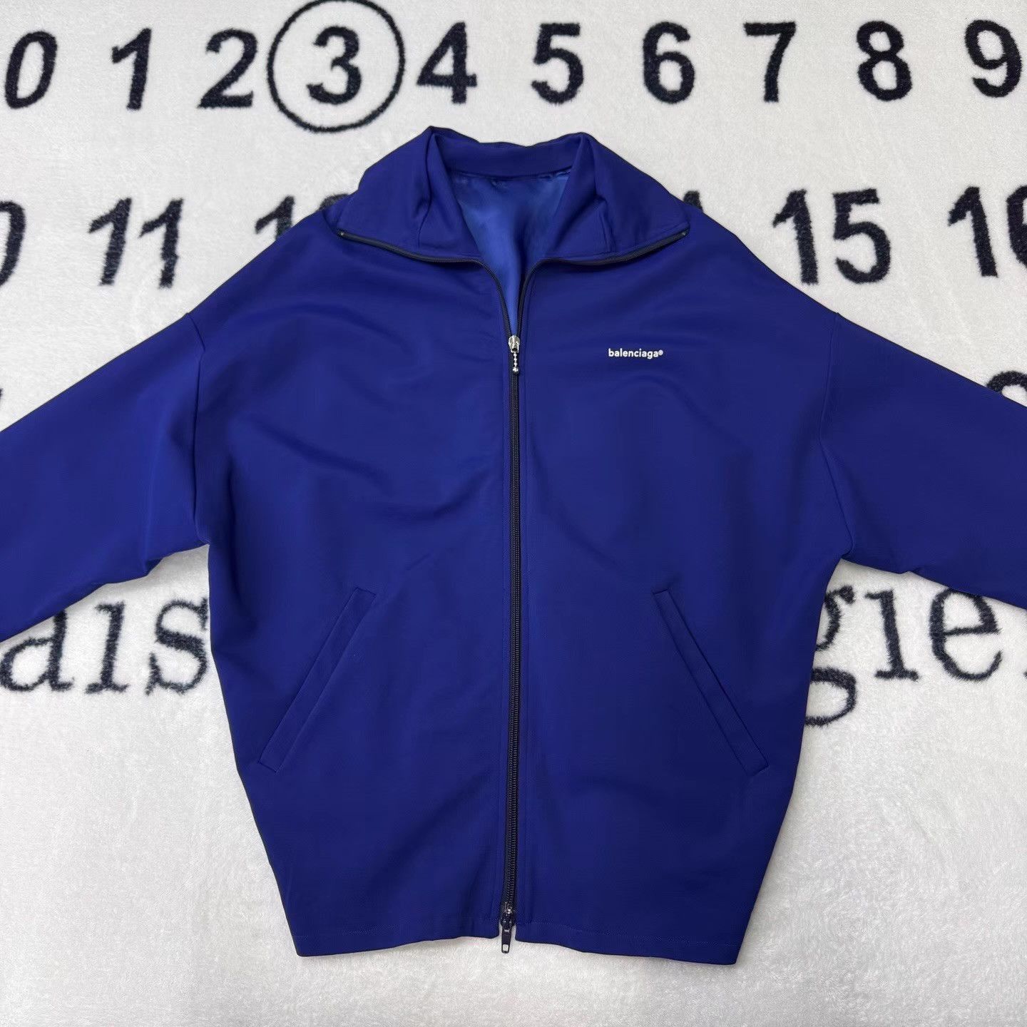 Balenciaga Blue Zip-Up Light Jacket Size US L / EU 52-54 / 3 - 1 Thumbnail