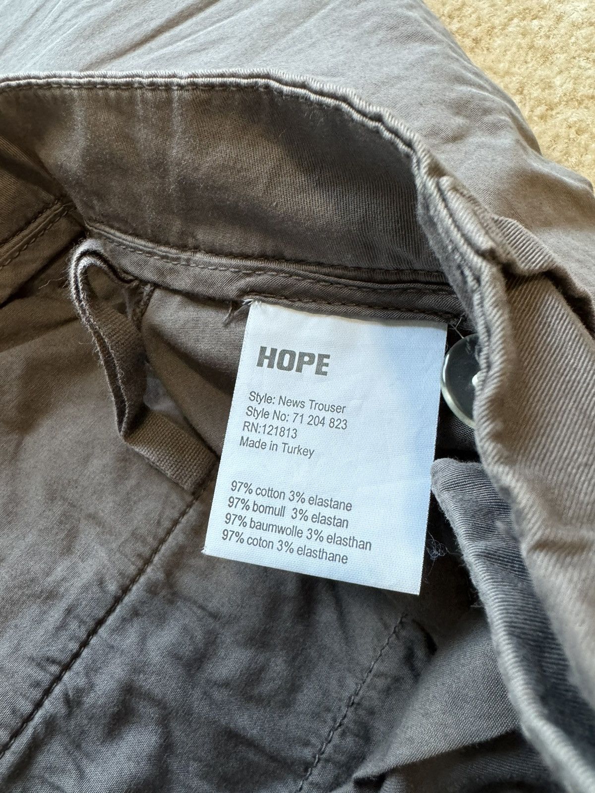Hope Hope Stockholm “News” Trouser Pant Size 27" / US 4 / IT 40 - 9 Thumbnail