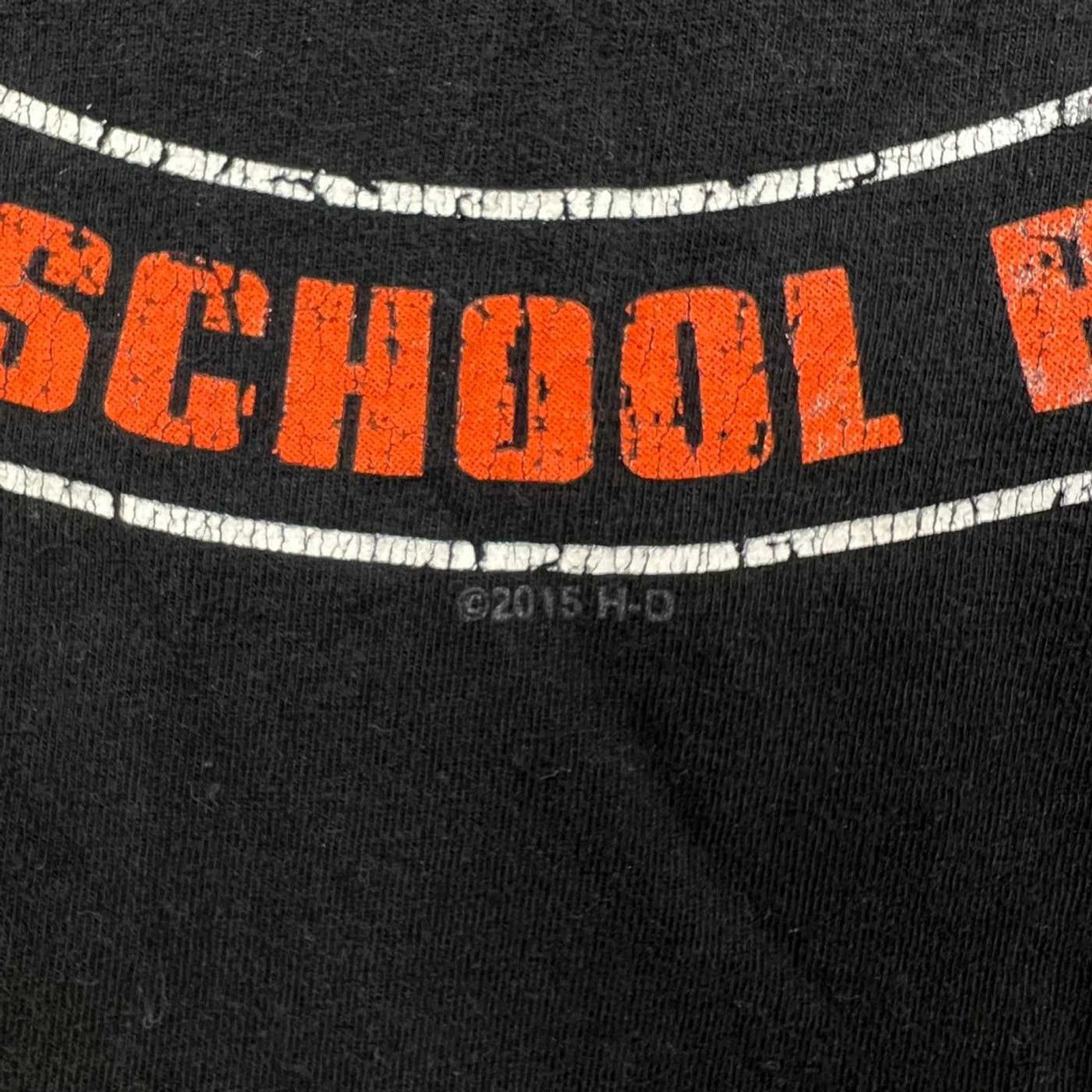 Harley Davidson × Vintage 2015 Harley Davidson T Shirt Old School Motorcycle Biker Tee Size US XL / EU 56 / 4 - 3 Thumbnail