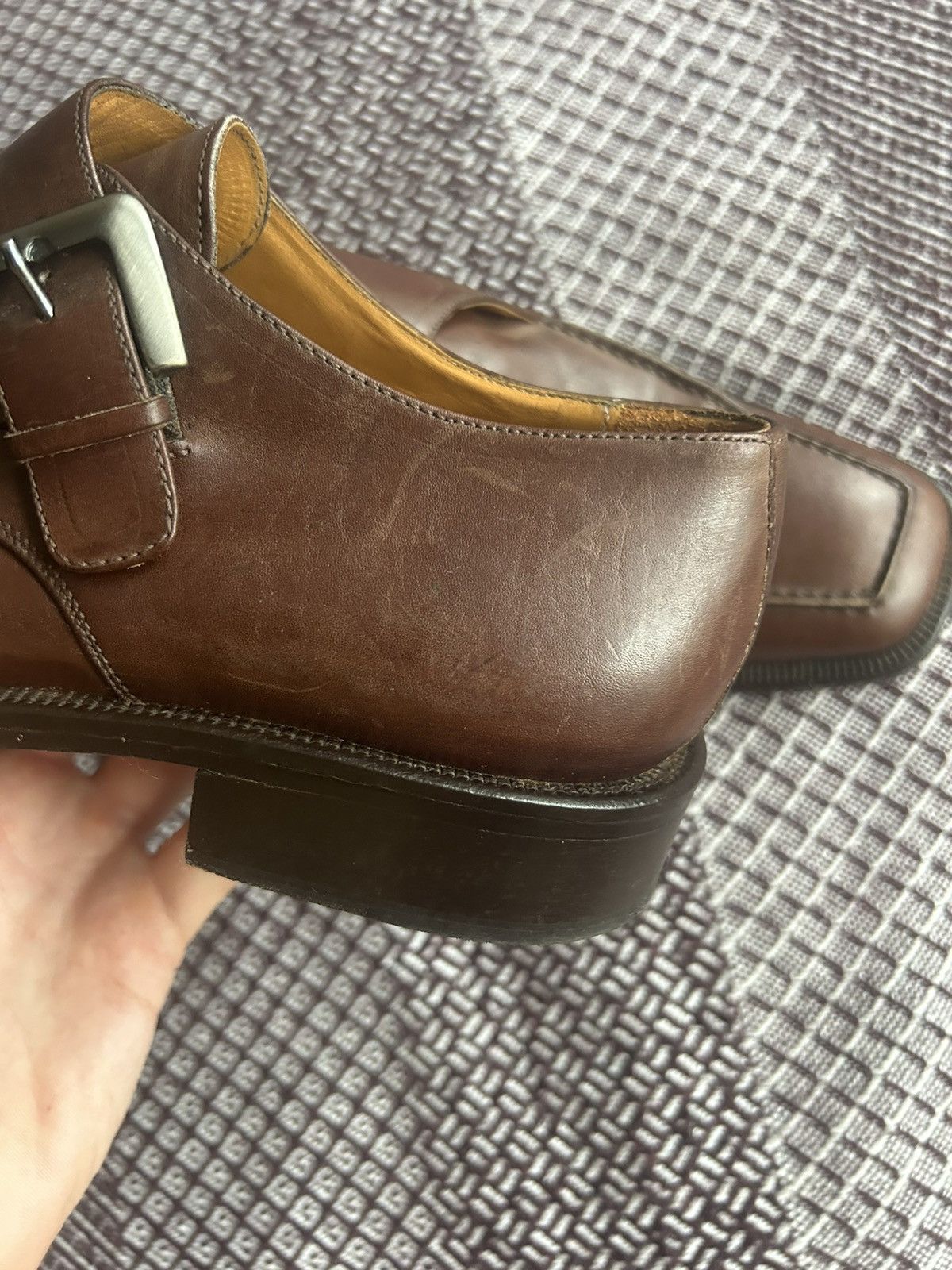 Vintage Vintage Brown 70s Mens Maestro Shoes Solid Style Size 42 Size US 9 / EU 42 - 13 Thumbnail