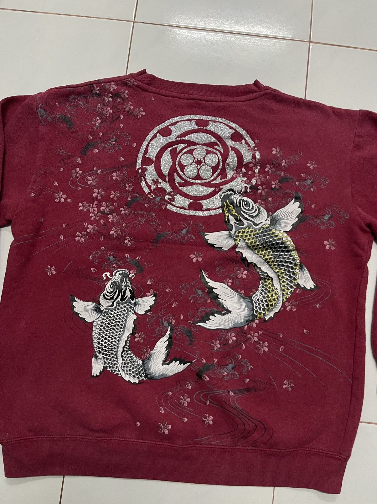 Karakuri Tamashii 2000s SUKAJAN FISH KOI RARE DESIGN DISTRESSED Size US L / EU 52-54 / 3 - 17 Thumbnail