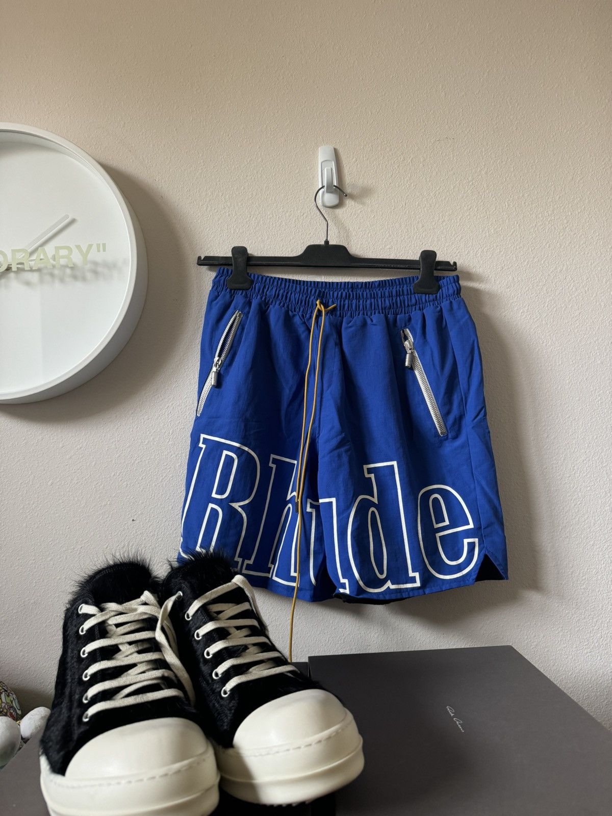 Rhude Rhude Logo Nylon Shorts Size US 32 / EU 48 - 1 Thumbnail