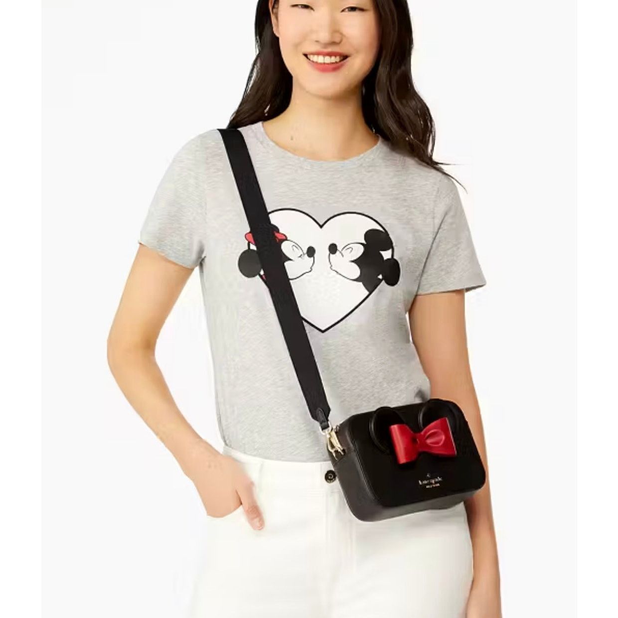 Kate Spade Kate Spade Minnie Mouse Mini Camera Bag Black and Red Size ONE SIZE - 3 Thumbnail