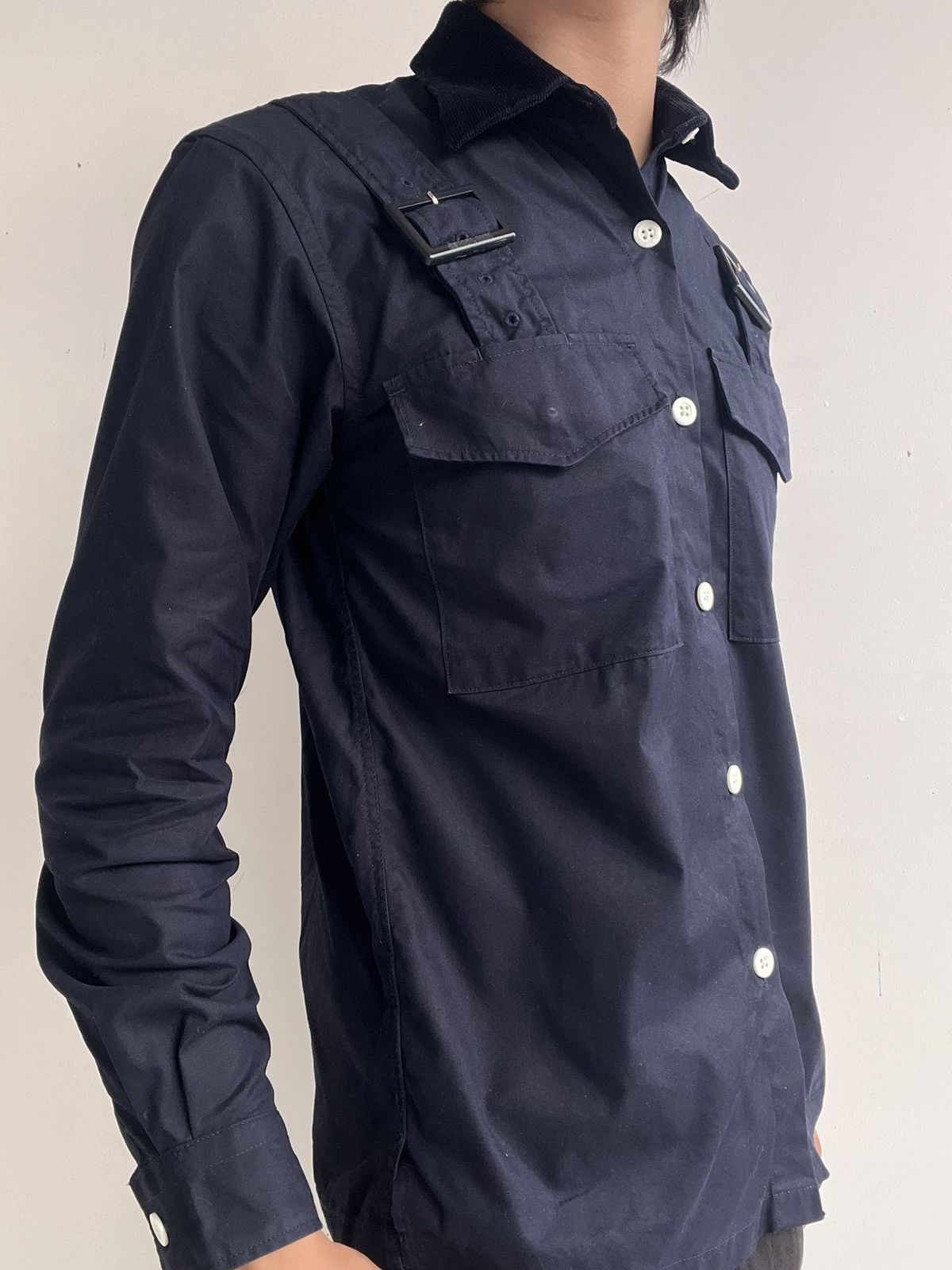 Kim Jones AW18 Kim Jones Strapped Navy Shirt Size US M / EU 48-50 / 2 - 3 Thumbnail
