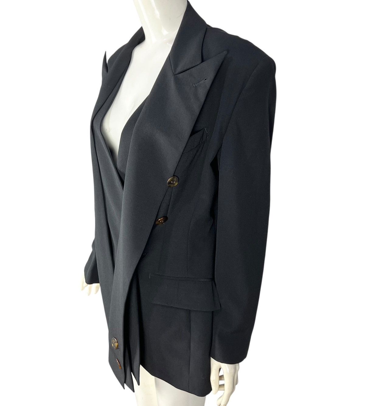 Jean Paul Gaultier JPG Jean Paul Gaultier Femme Drape Blazer Jacket Size M / US 6-8 / IT 42-44 - 16 Thumbnail