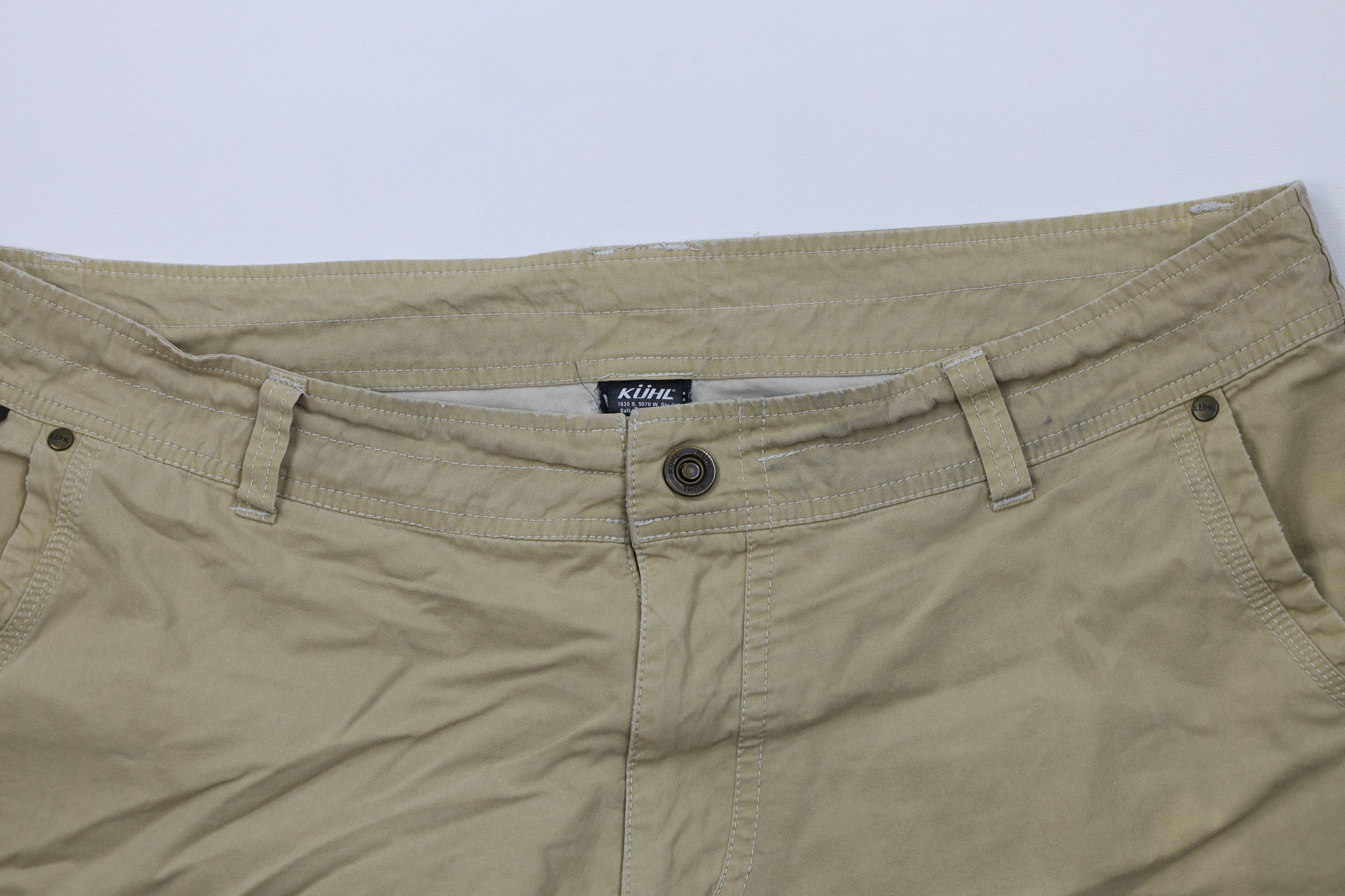 Kuhl Kuhl Mountain Vintage Dye Trekking Hiking Shorts Beige Size US 38 / EU 54 - 2 Thumbnail