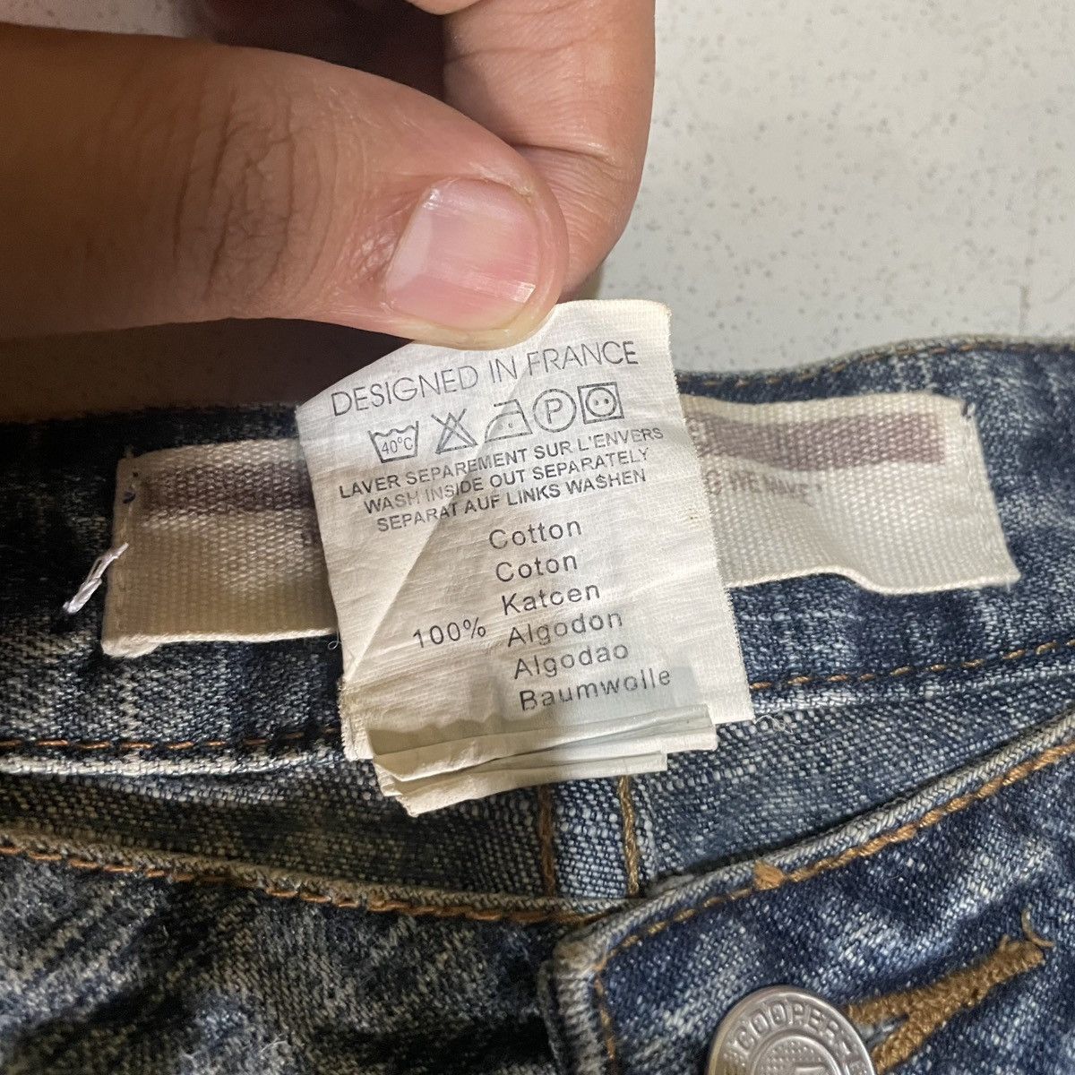 If Six Was Nine Y2K Lee Cooper Bootcut Flare Distressed Mud Washed Jeans Size US 32 / EU 48 - 14 Thumbnail