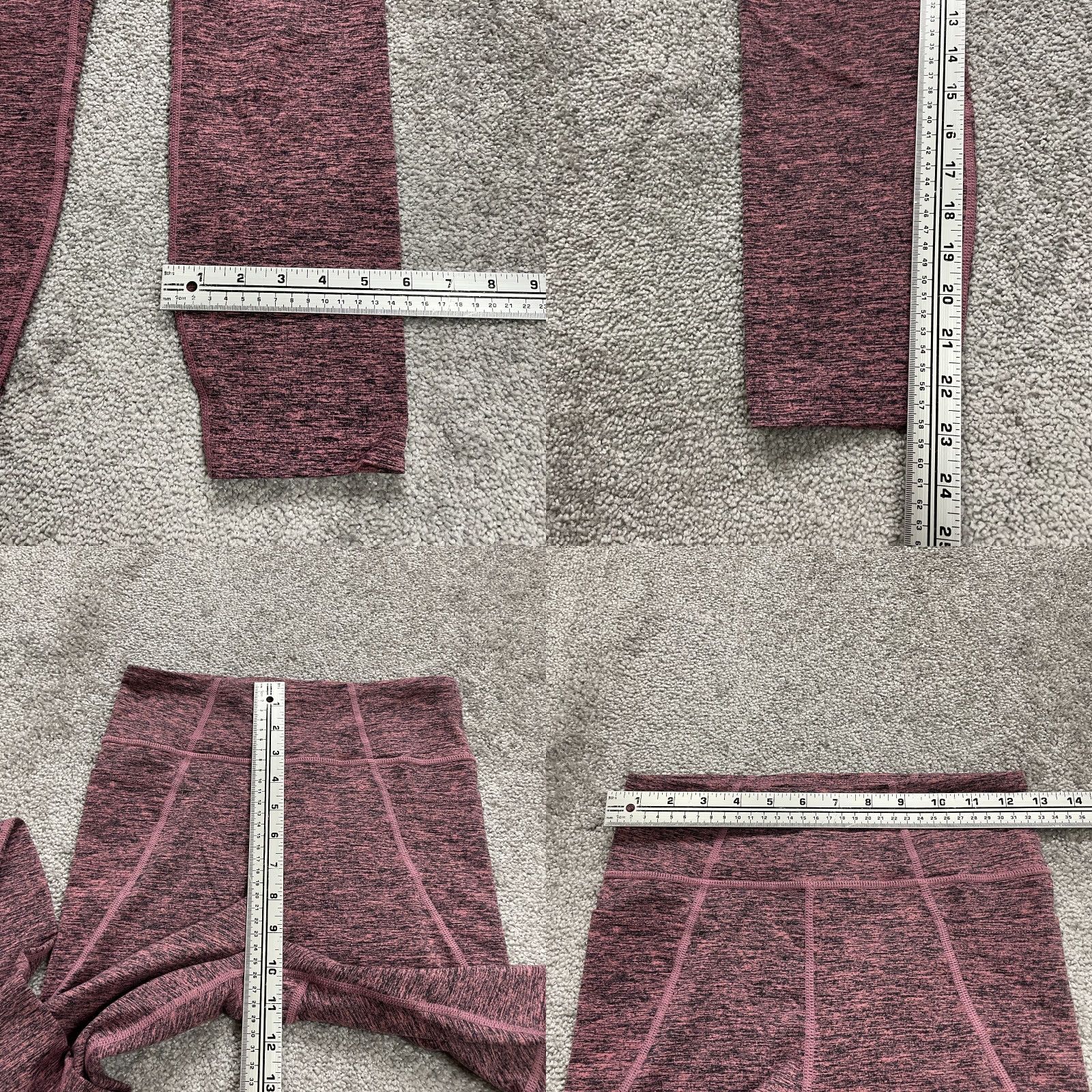 Vintage Joy Lab Active Compression Leggings Womens Small Pink High Rise Yoga Gym 26x23 Size 28" / US 6 / IT 42 - 8 Thumbnail