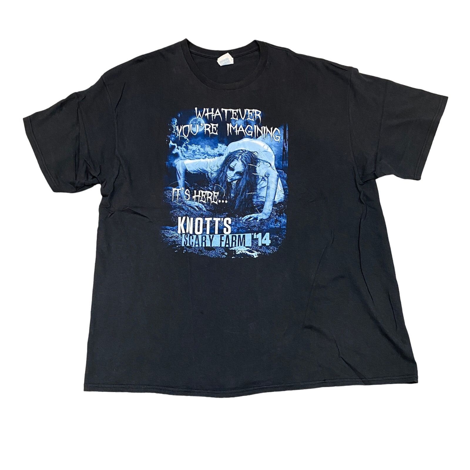 Delta Knotts Scary Farm 2014 Horror Maze T Shirt Men's 3XL Size US XXL / EU 58 / 5 - 1 Thumbnail