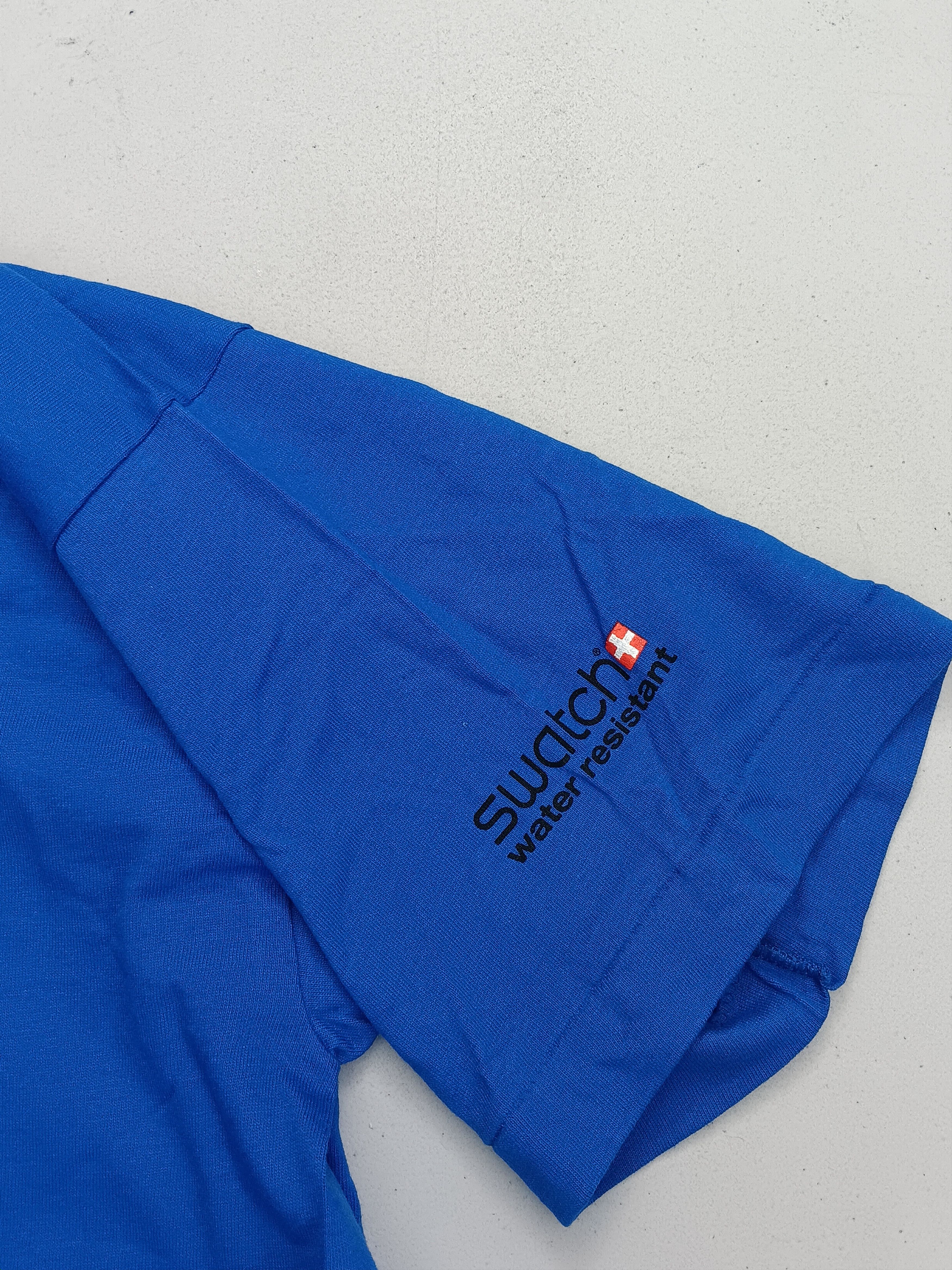 Fruit Of The Loom × Swatch Vintage 1990s Swatch Splash FOTL Tee - size X-LARGE Size US XL / EU 56 / 4 - 4 Thumbnail