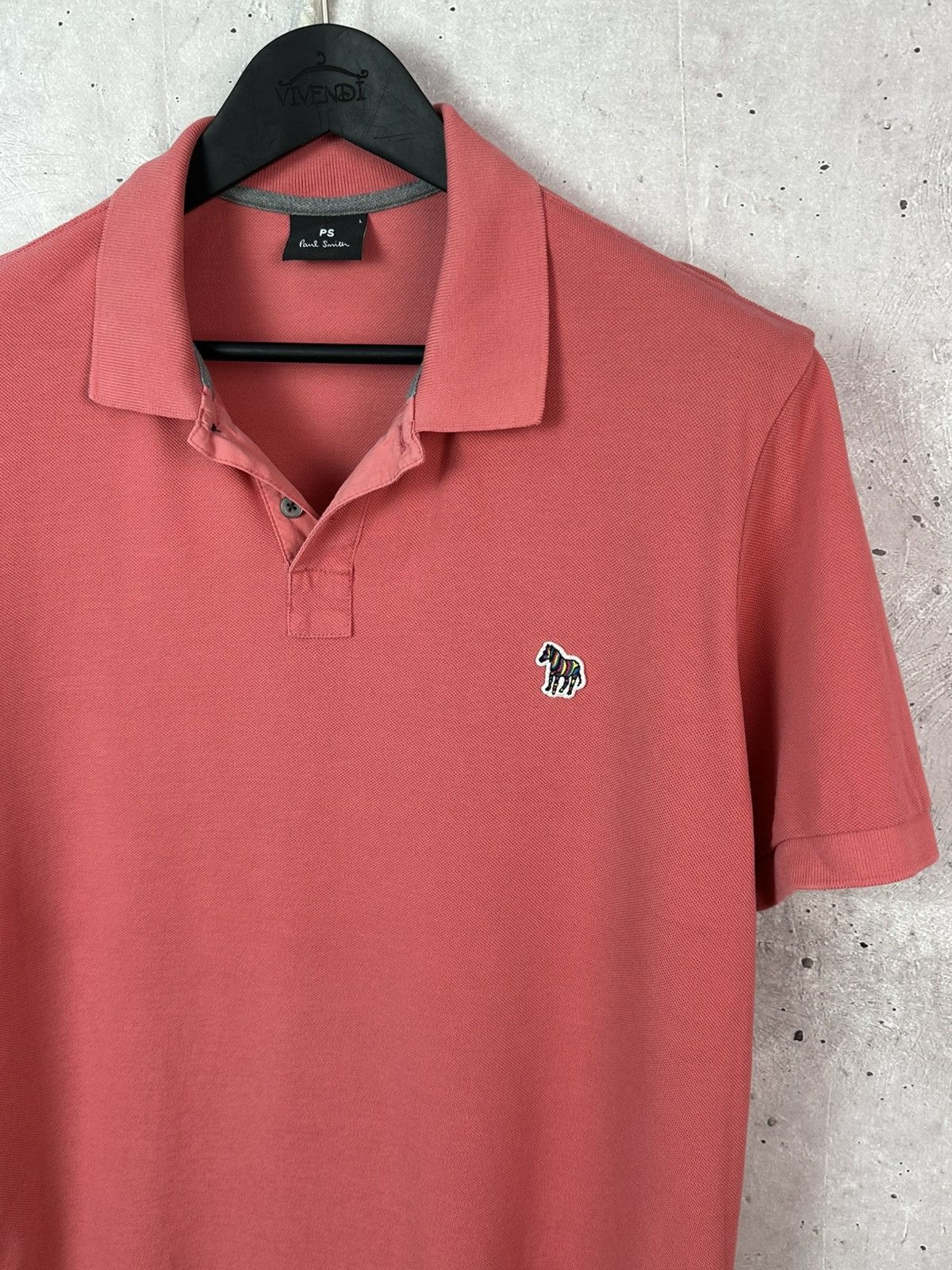 Paul Smith PS Paul Smith Logo Men’s Coral Cotton Short Sleeve Polo Size US L / EU 52-54 / 3 - 2 Thumbnail
