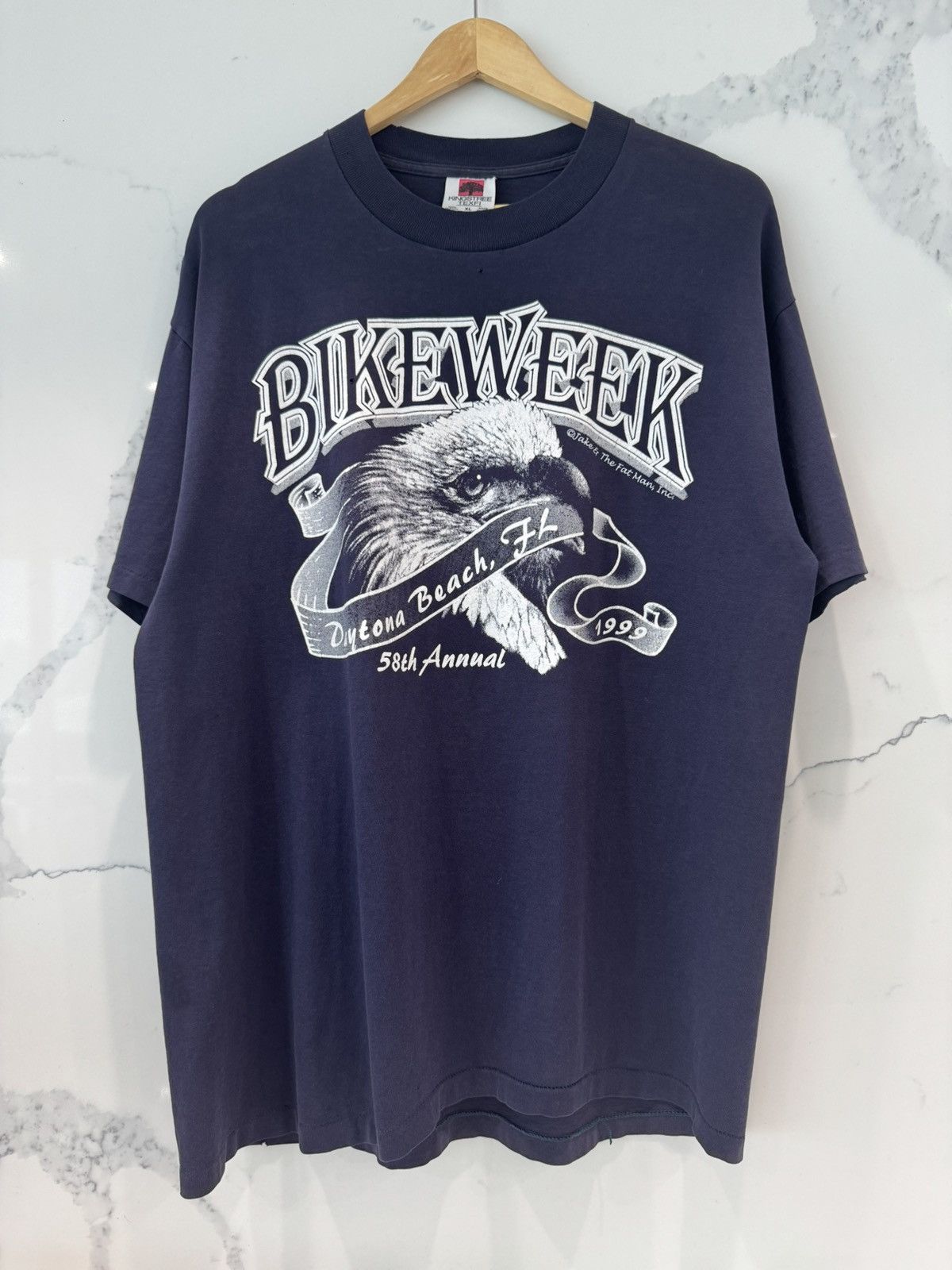 Harley Davidson Vintage 90’s Harley Davidson Bike Week T Shirt X-Large Blue Size US XL / EU 56 / 4 - 1 Thumbnail