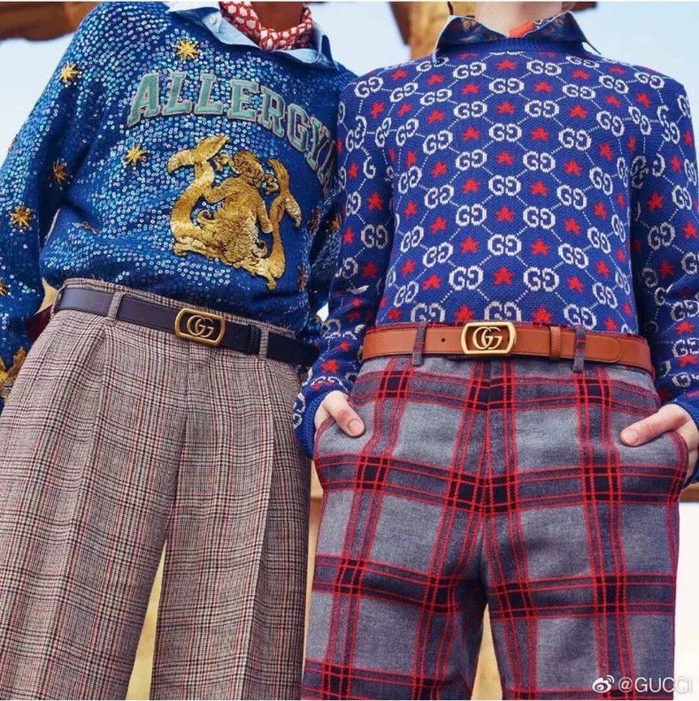 Gucci Gucci Double G star jacquard men's and women's wool sweater Size US M / EU 48-50 / 2 - 7 Thumbnail