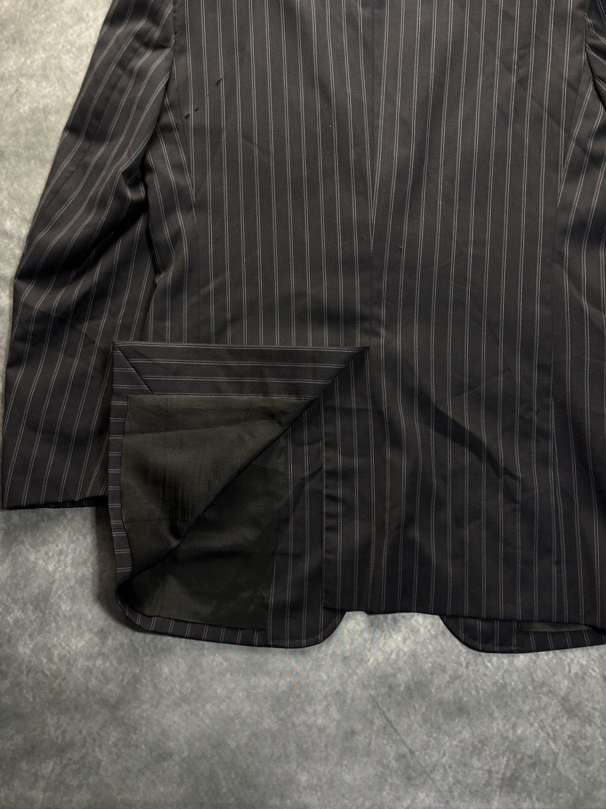 Dolce & Gabbana Dolce & Gabbana Suit Jacket Striped Wool Blazer Size 38R - 16 Thumbnail