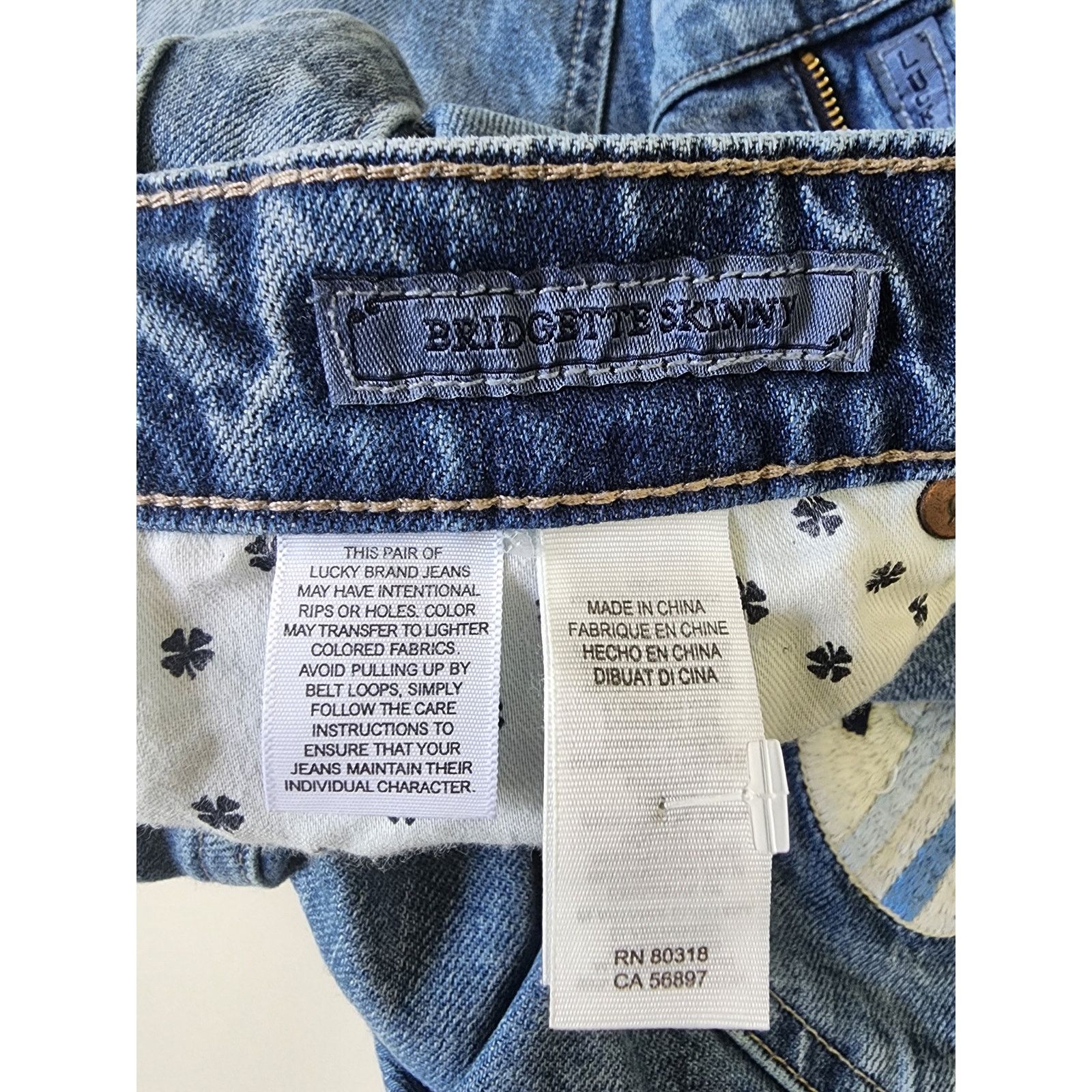 Lucky Brand Lucky Brand Bridgette Skinny Jeans Womens 2/26 Blue Size 26" / US 2 / IT 38 - 5 Thumbnail