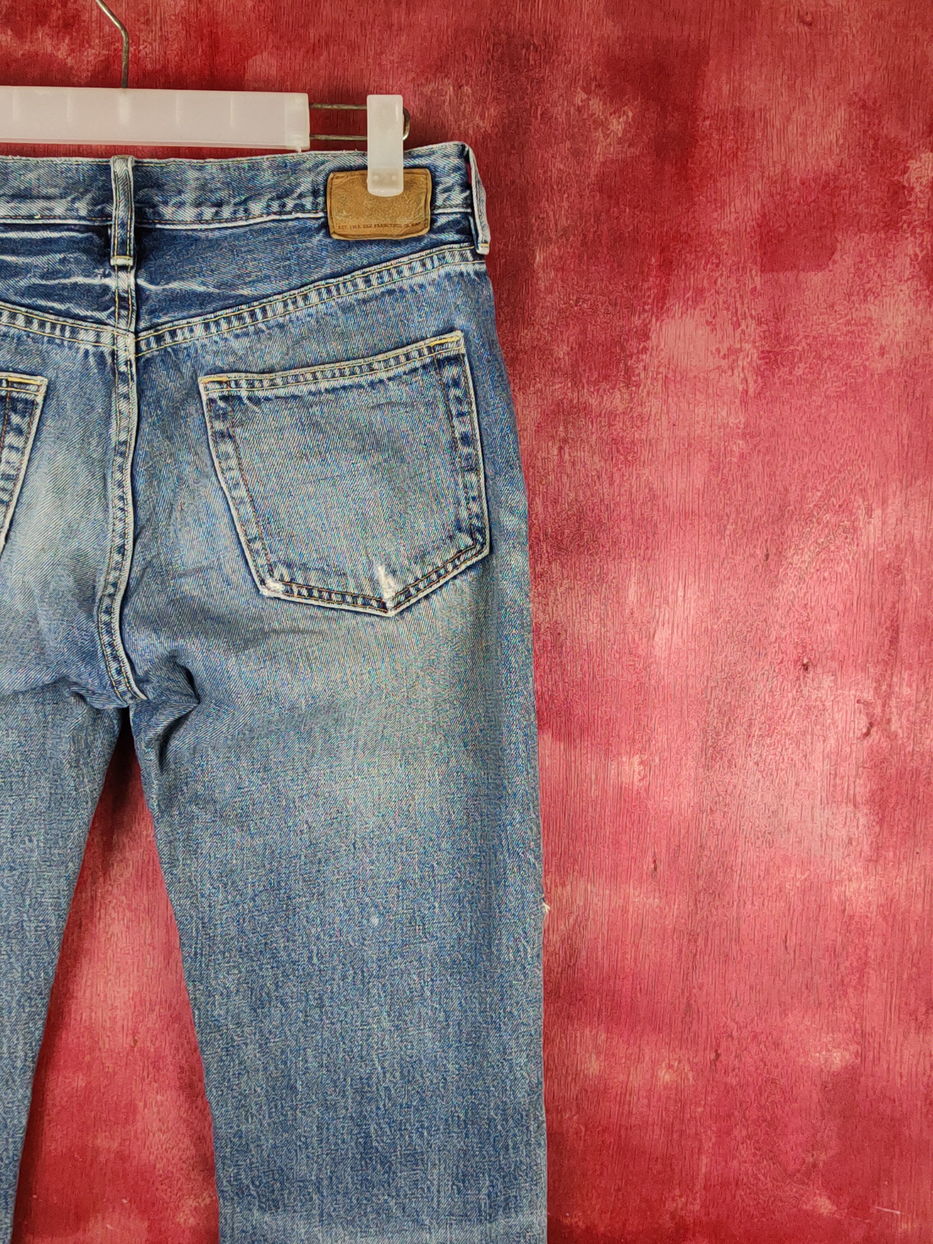 Gap Gap Blue slim boot fit Faded Distressed jeans Denim #S1529 Size 30" / US 8 / IT 44 - 12 Thumbnail