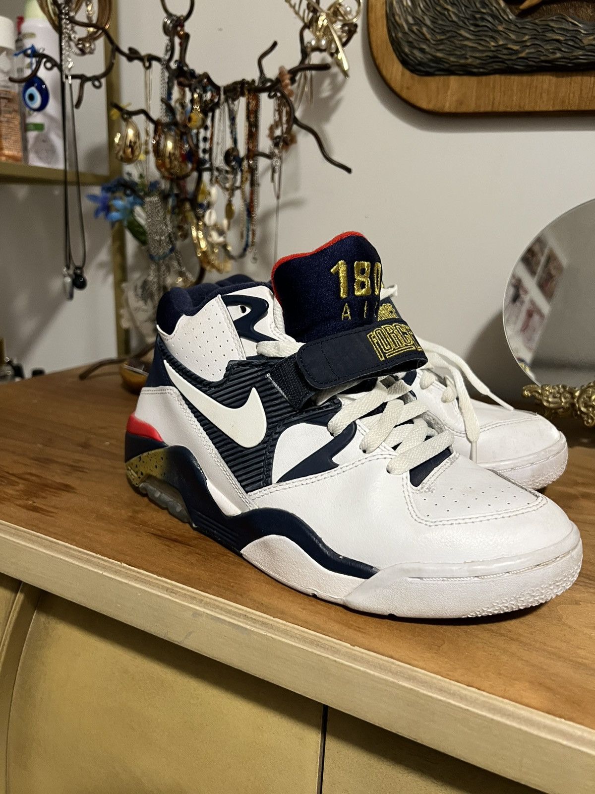 Nike Vintage Nike Air Force 180 Olympic Sneakers Size US 6.5 / EU 39-40 - 3 Thumbnail