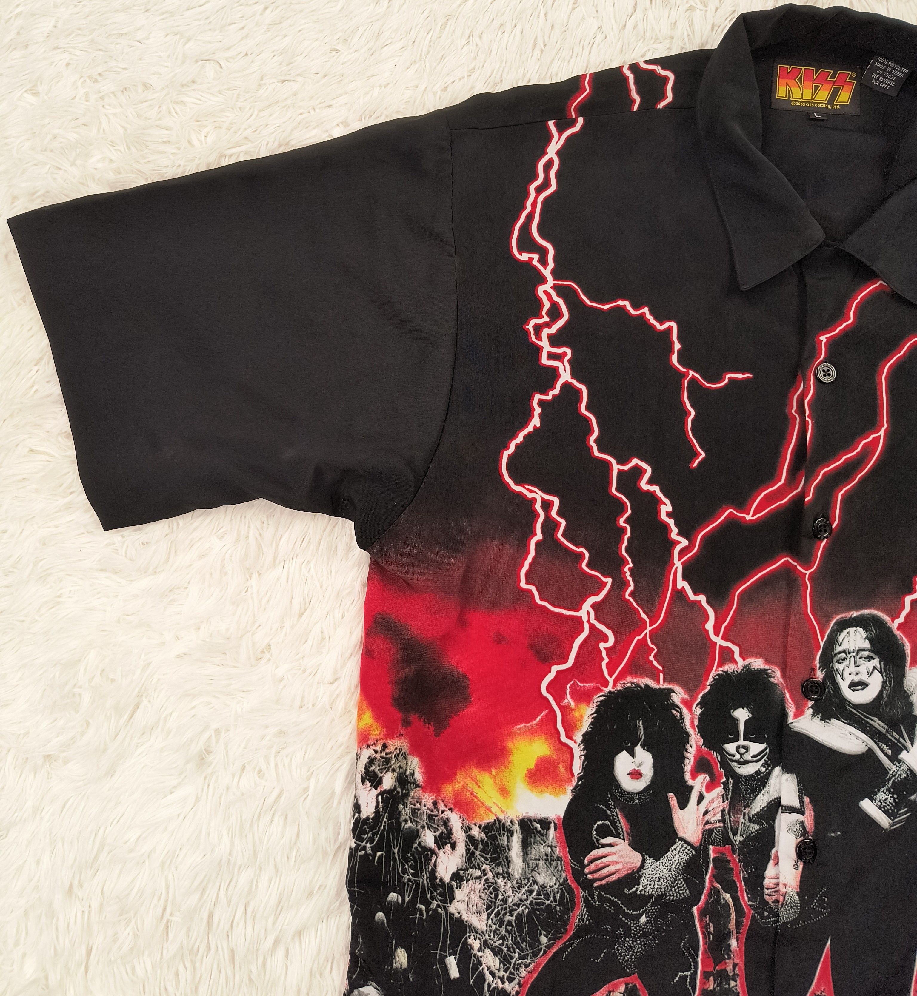 KISS Vintage Y2K KISS Official 2003 button up shirt Size US L / EU 52-54 / 3 - 3 Thumbnail