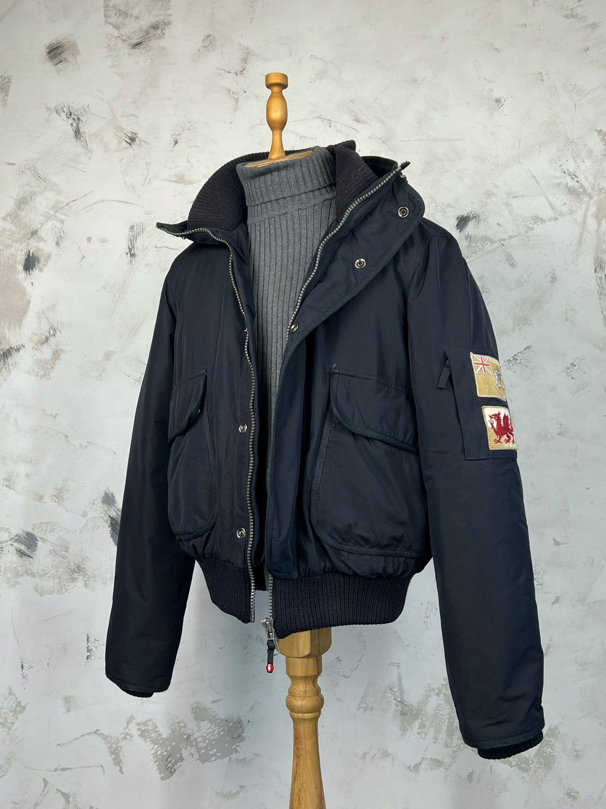 Japanese Brand Kejo Down Bomber Puffer Jacket Size M - L Size US L / EU 52-54 / 3 - 1 Thumbnail