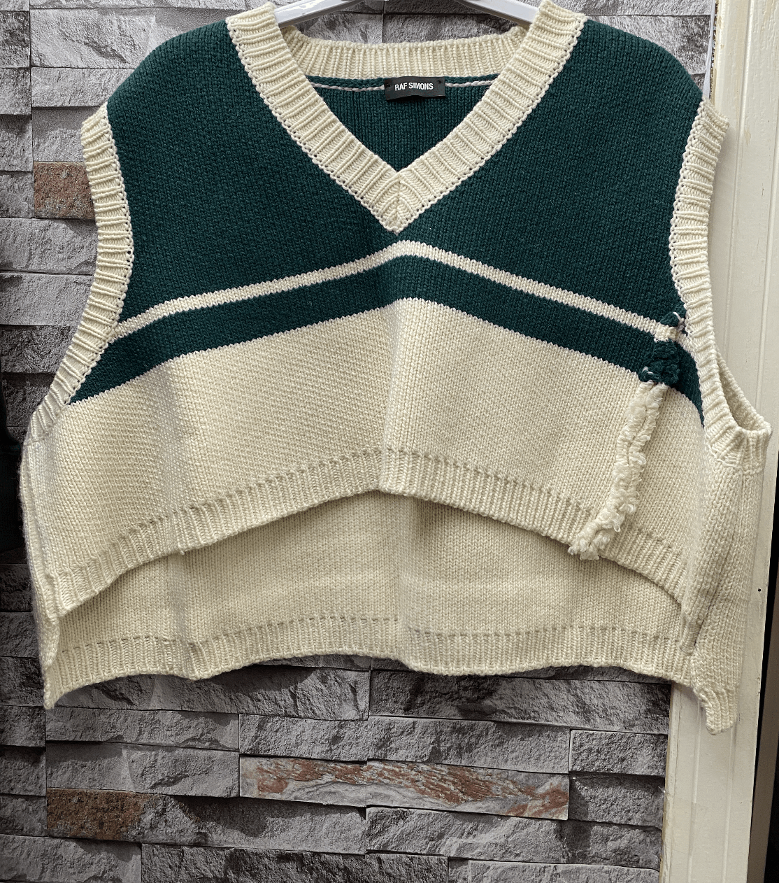 Raf Simons Raf Simons x Mapplethorpe SS17 knit cropped vest | Grailed 