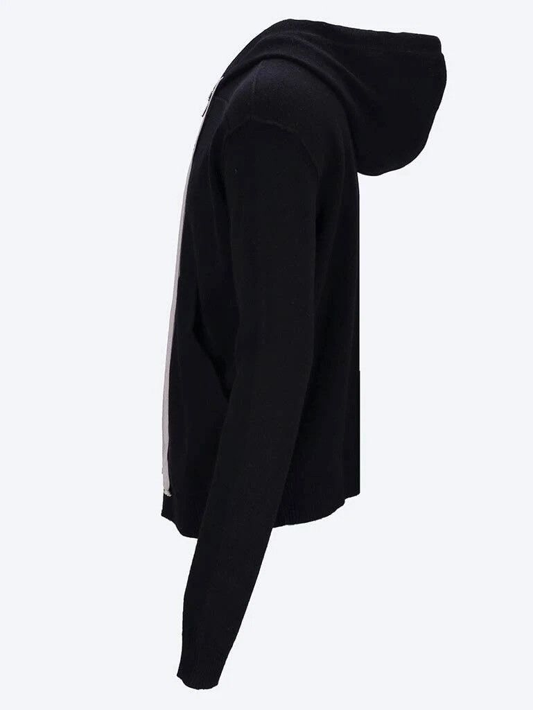 Rick Owens Rick Owens FW24 Black Cashmere Knit Zip Hoodie Size US XL / EU 56 / 4 - 4 Thumbnail