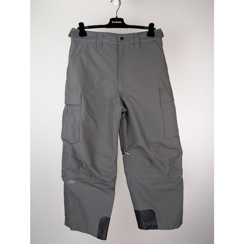 Balenciaga o1rshd1 Technical Ripstop Pants in Dark Grey Size US 32 / EU 48 - 2 Thumbnail