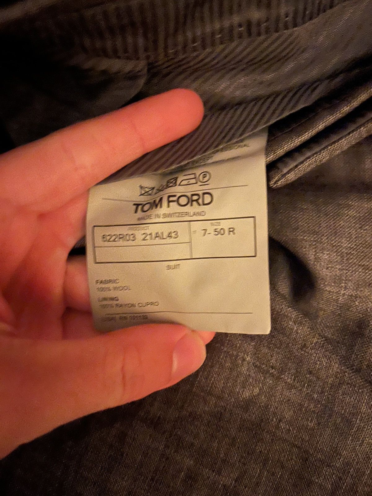 Tom Ford Tom ford grey wool trousers w34 Size 40R - 3 Thumbnail