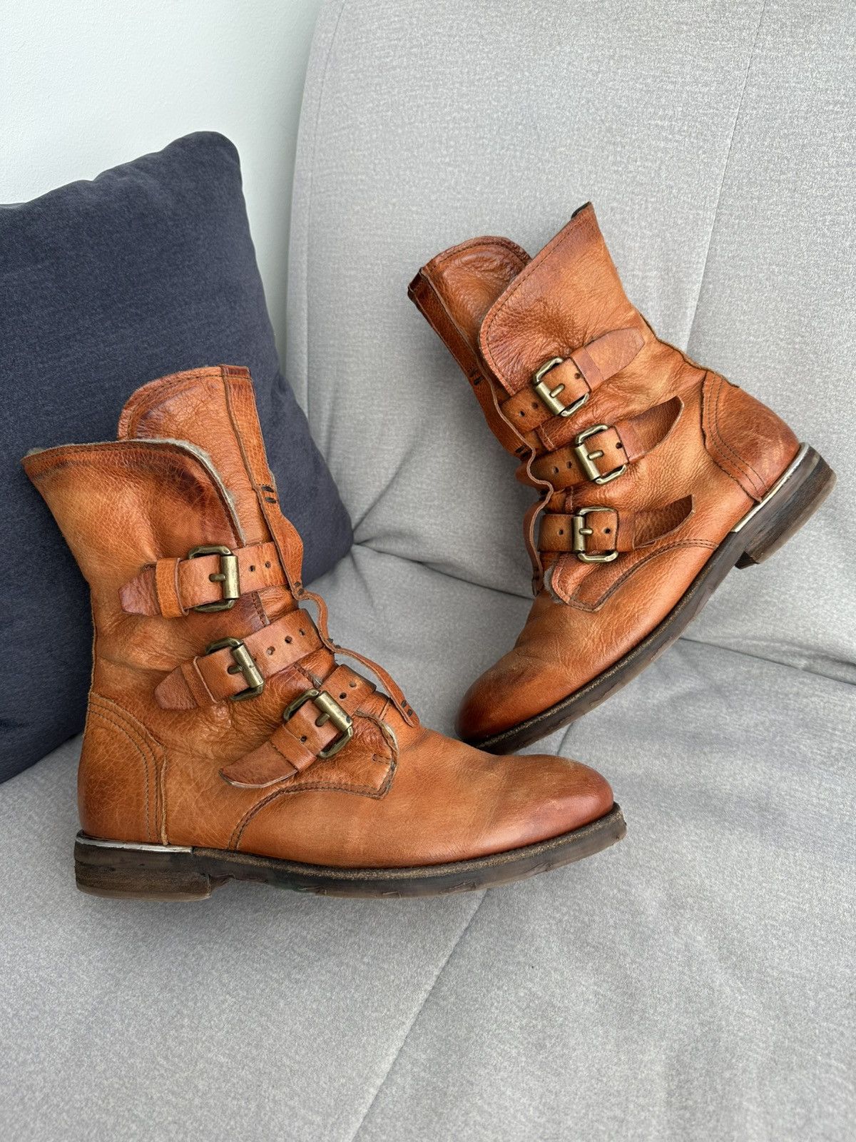 A.S.98 A.S 98 Winter Boots Leather Style Rick Owens Guidi Size US 9 / EU 42 - 1 Thumbnail