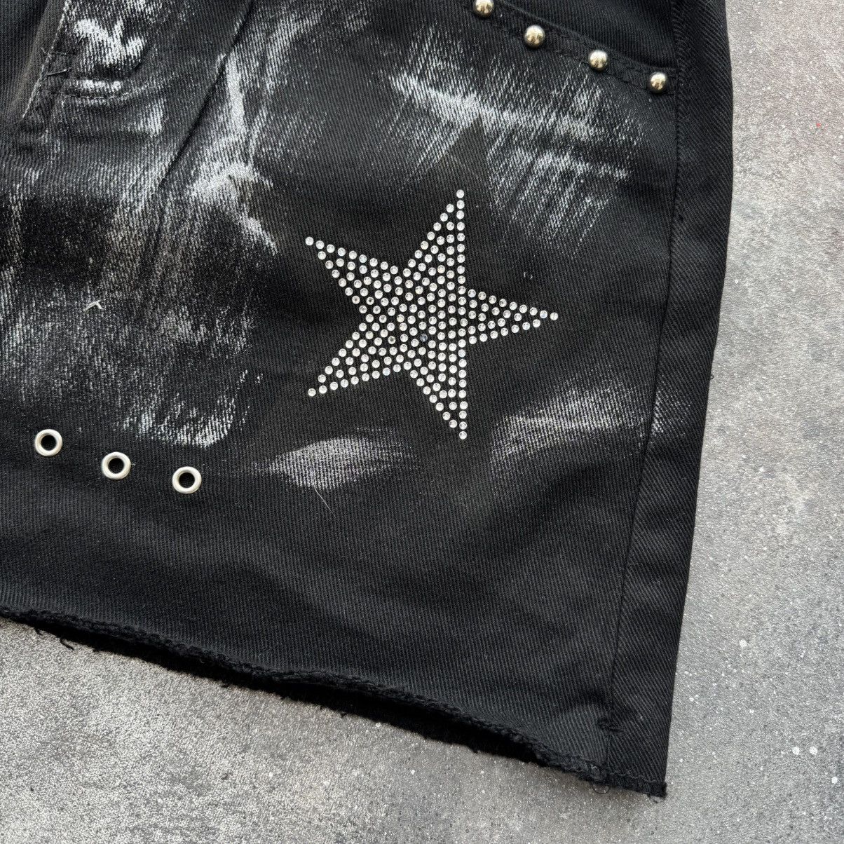Hysteric Glamour Amazing Vintage Y2K Gothic Cotton Mini Skirt Size 28" / US 6 / IT 42 - 7 Thumbnail