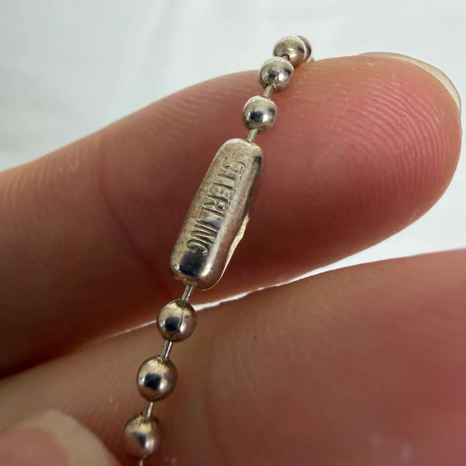 Chrome Hearts Chrome Hearts 925 Silver Bead Chain Necklace 75cm New Size ONE SIZE - 4 Thumbnail