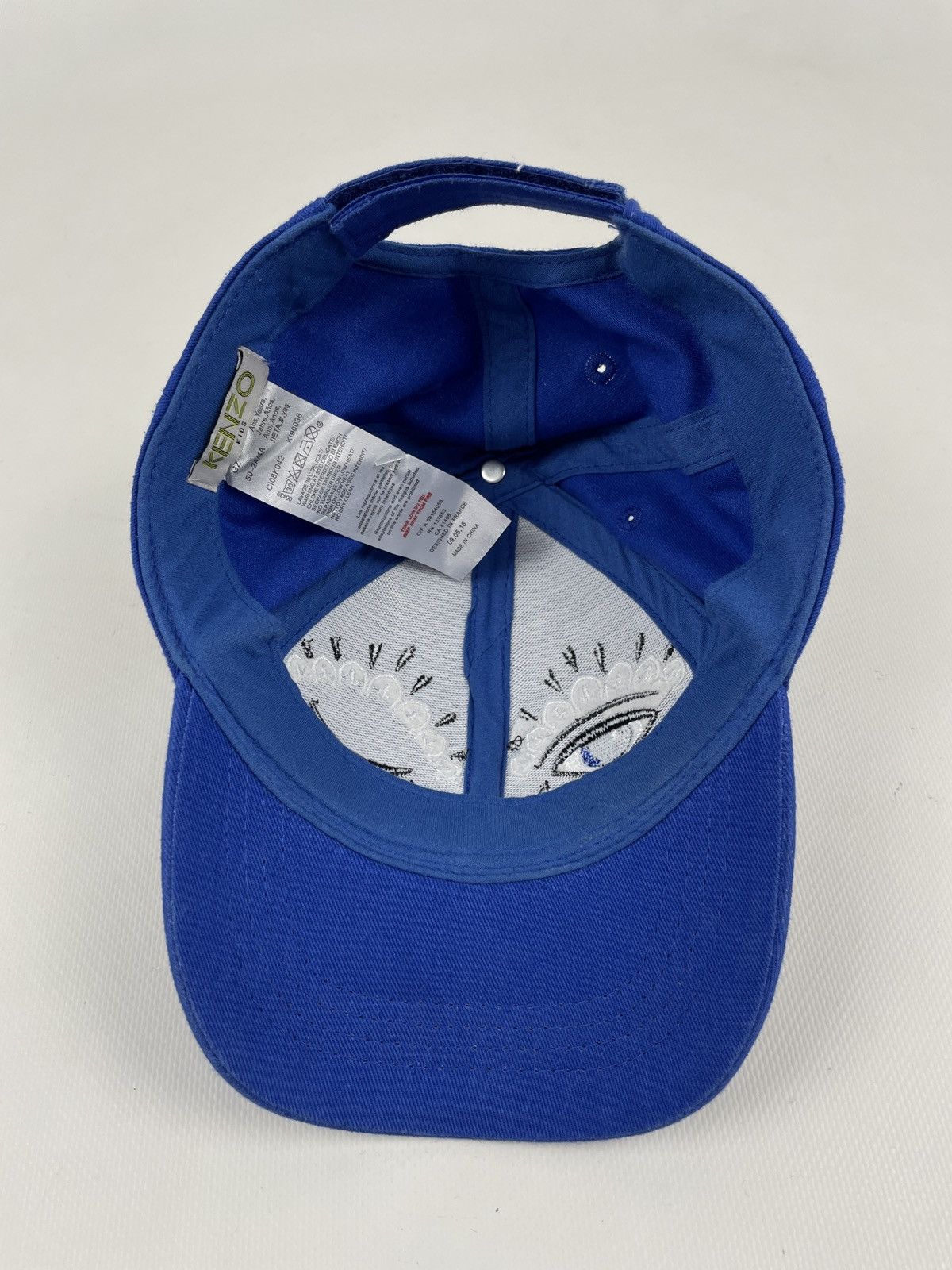 Kenzo Unisex Kid’s KENZO Embroidered Blink Eye Baseball 6-Panel Cap Adjustable Hat Size 26 - 9 Thumbnail