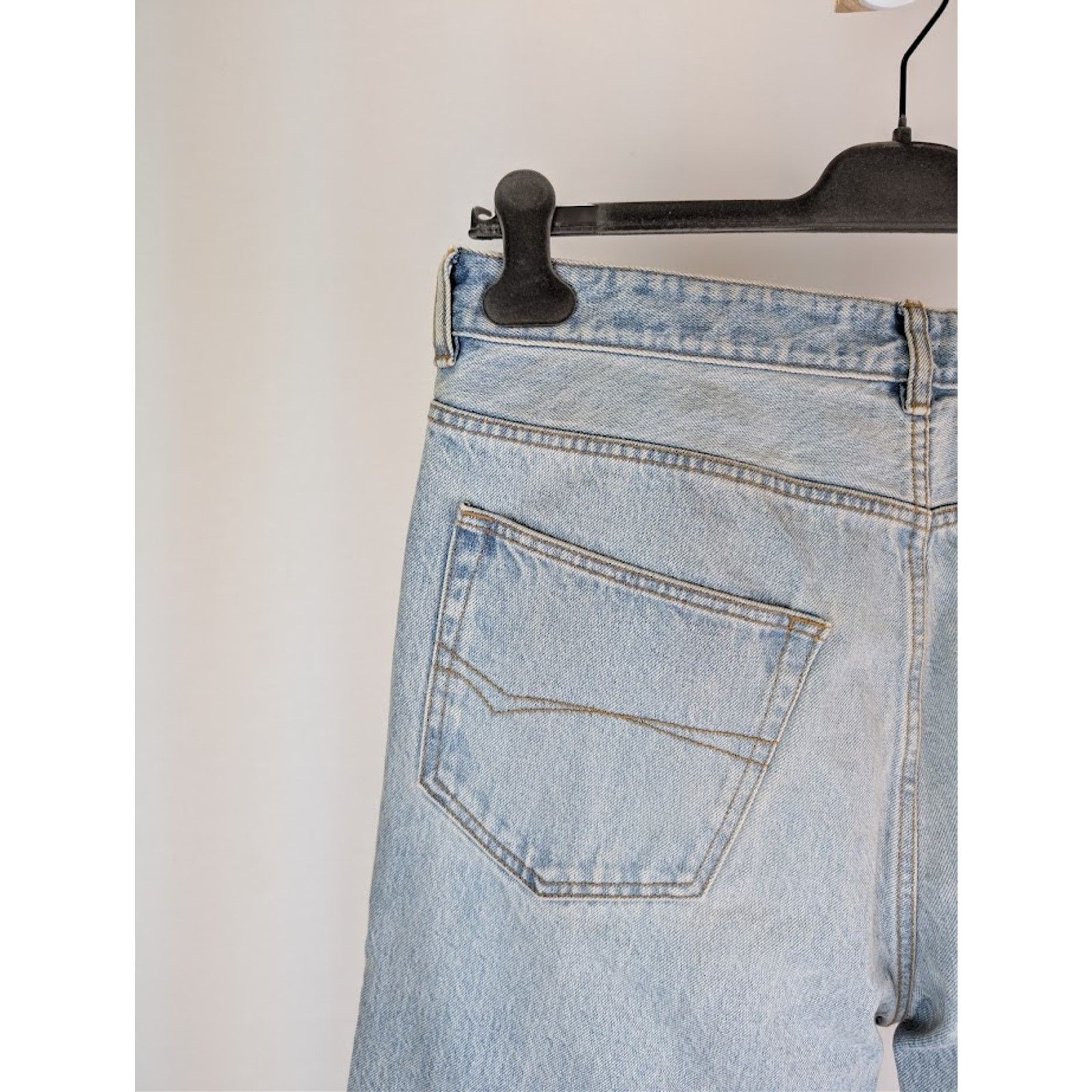 Balenciaga o1rshd1 Flared Denim Pants in Light Indigo/Madder Size US 33 - 13 Thumbnail