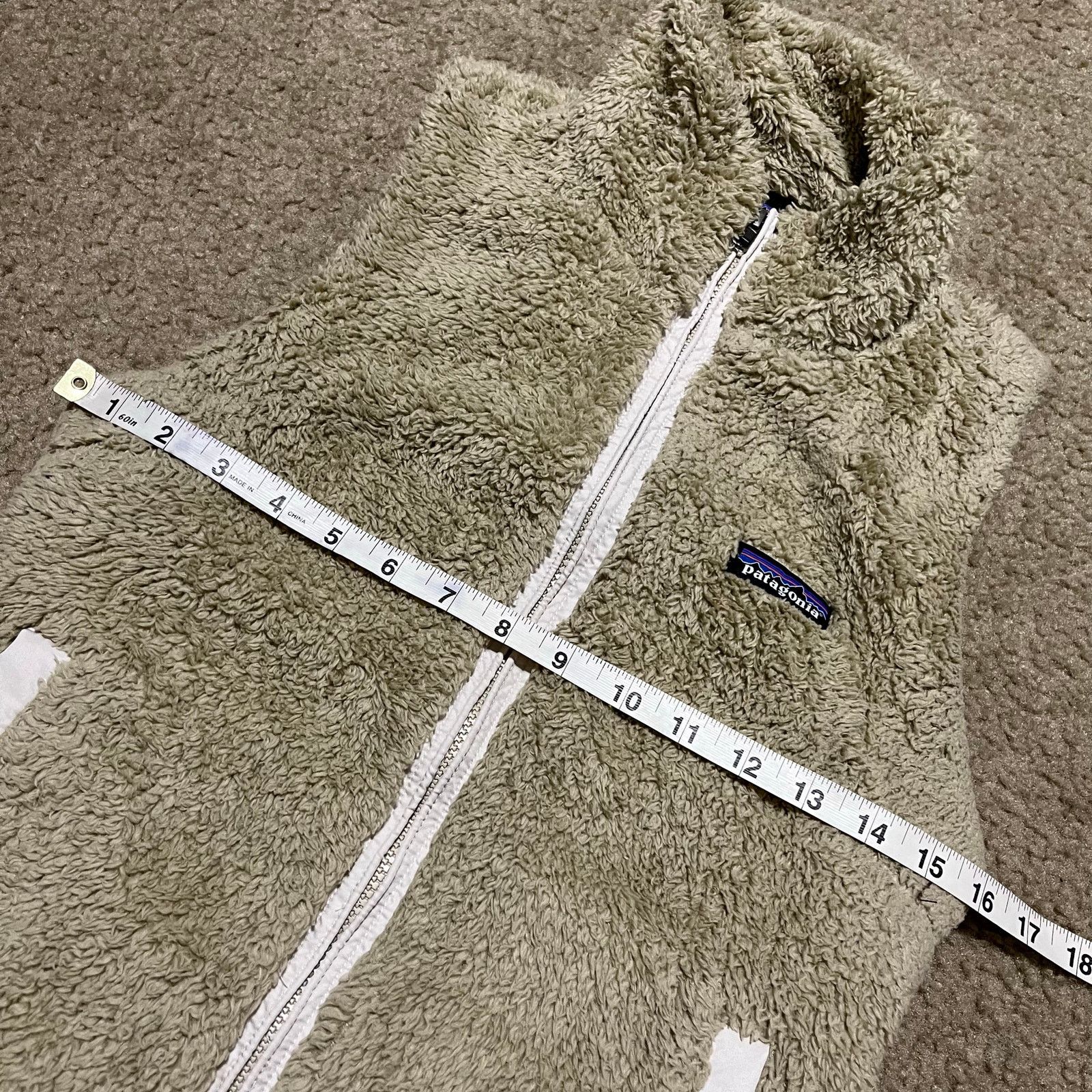 Patagonia Patagonia Women Vest Beige Sherpa Logo Patch Full Zip Size XS / US 0-2 / IT 36-38 - 3 Thumbnail