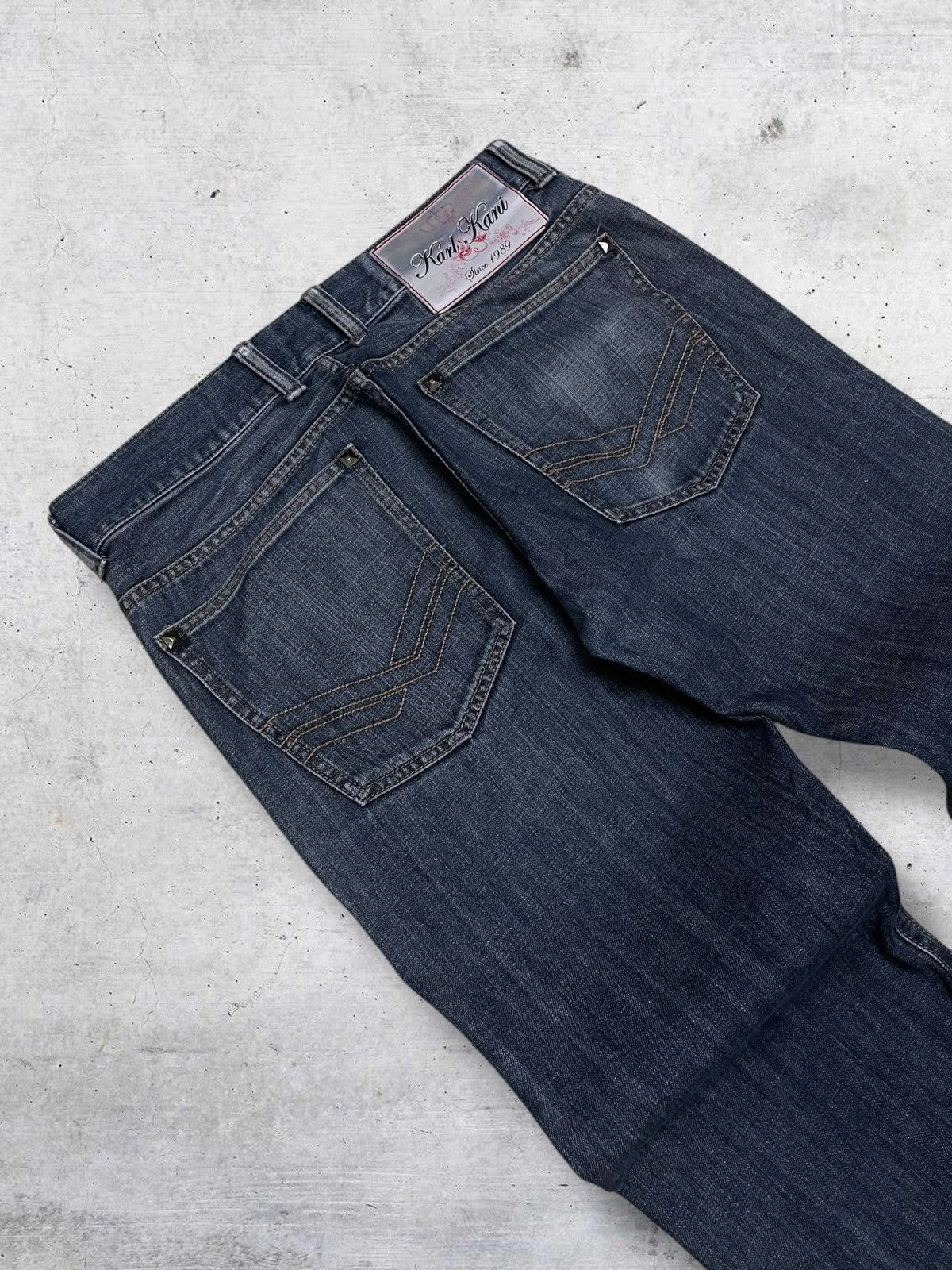 Karl Kani VINTAGE KARL KANI 90S OG DESIGNER STREETWEAR INDIGO DENIM Size US 33 - 15 Thumbnail