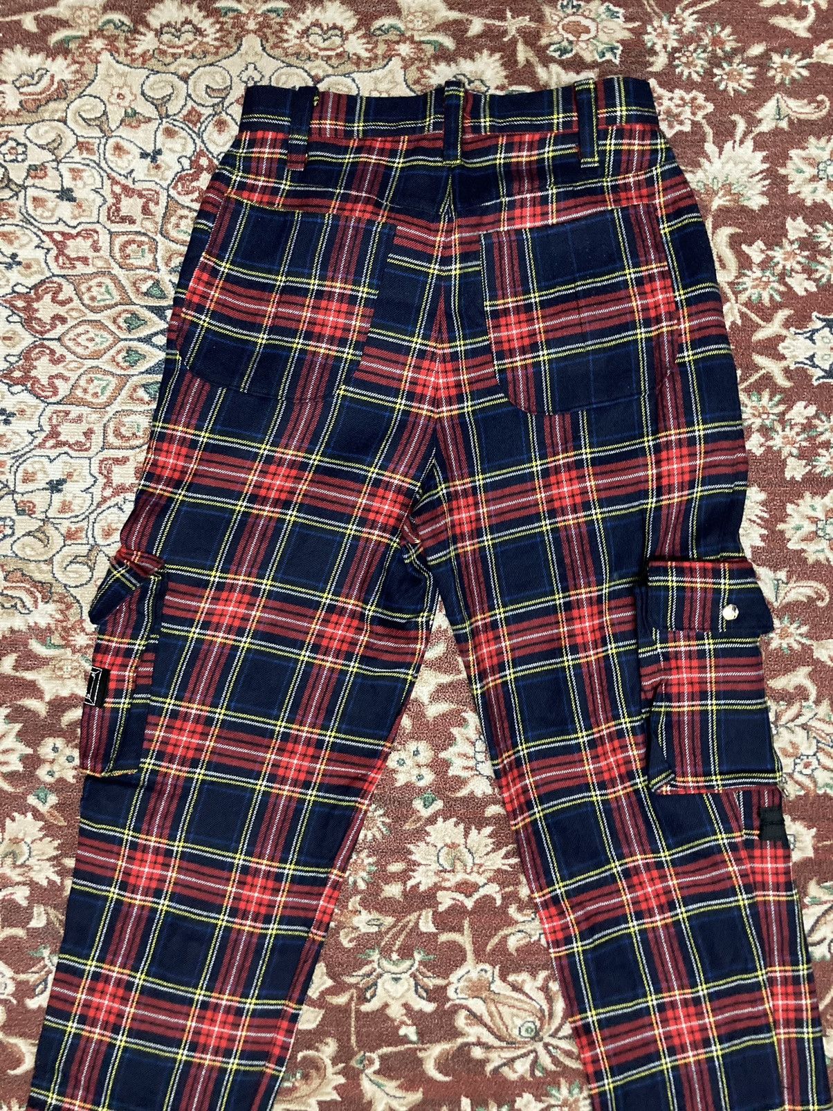 Japanese Brand × Seditionaries RICHARDS Red Tartan Plaid Mod Punk Rock Zip Bondage Pant Size 25" / US 0 / IT 36 - 5 Thumbnail