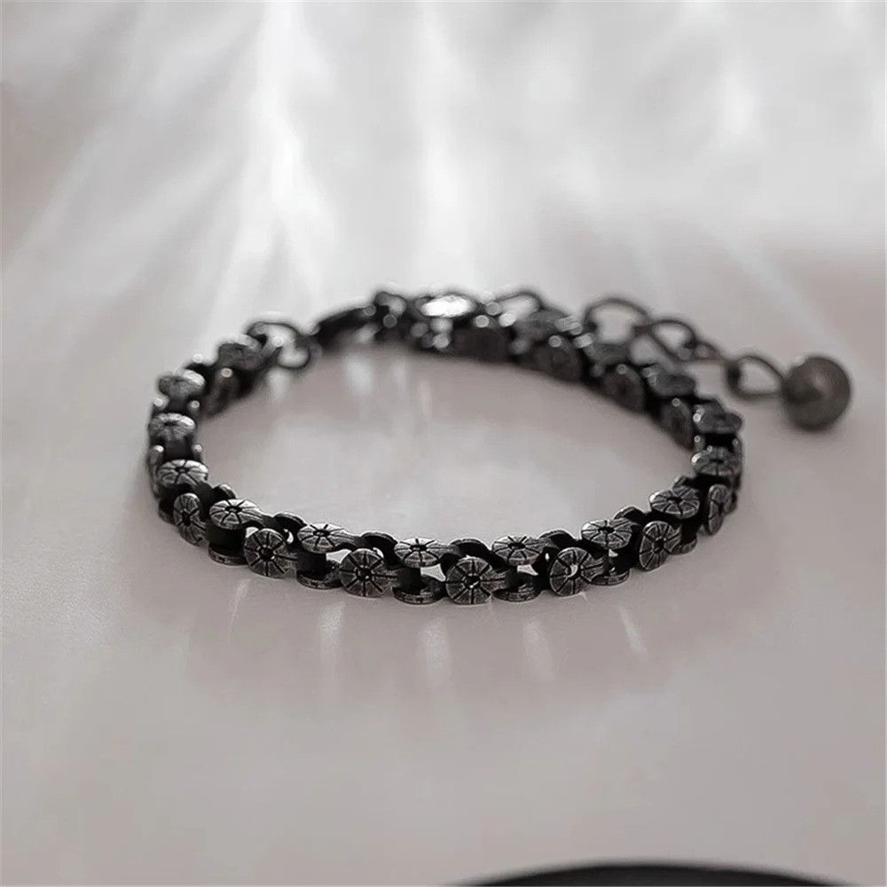 Other Vintage Oxidized Black Chain Bracelet Bangles Gift For Him Size ONE SIZE - 2 Thumbnail