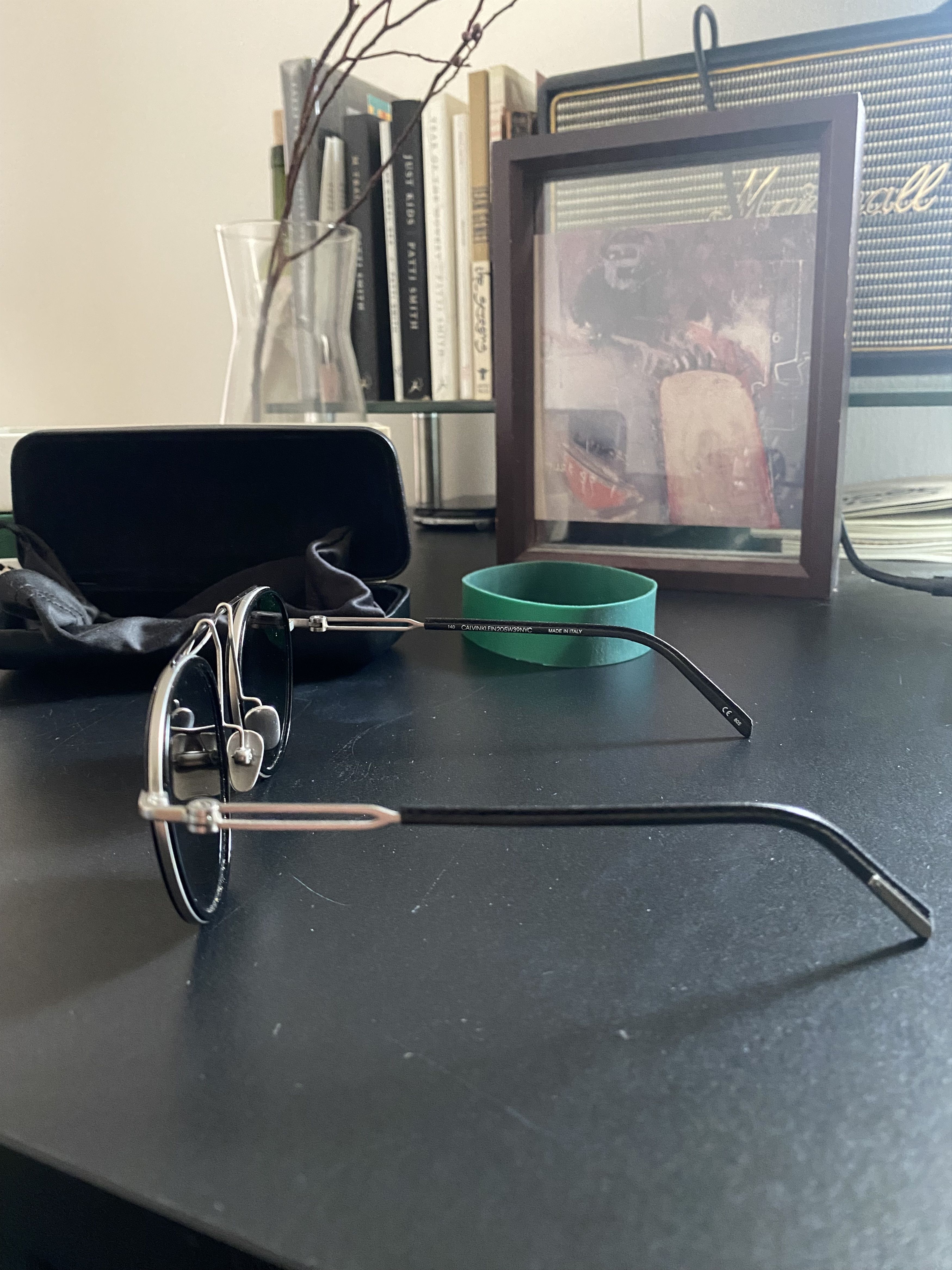 Calvin Klein 205W39NYC Titanium Light weight 205W39NYC Sunglasses Size ONE SIZE - 13 Thumbnail