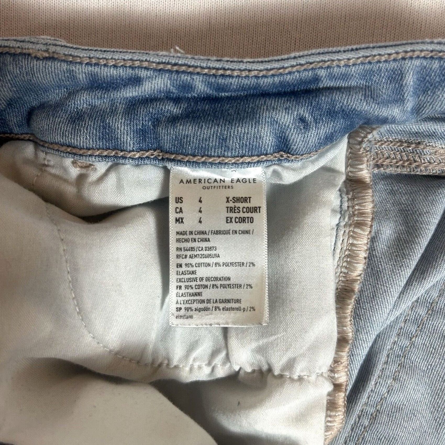 American Eagle Outfitters American Eagle Jeans Jegging Light Wash Mid 4S Slim Women Shirt? Size 27" / US 4 / IT 40 - 6 Thumbnail