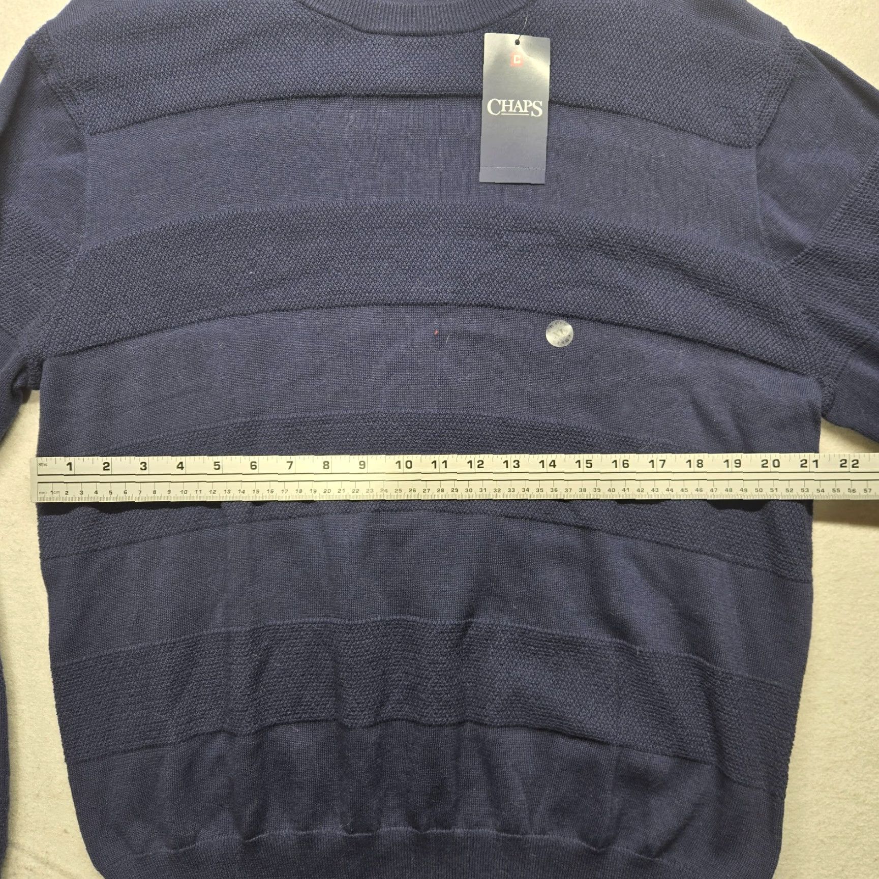Chaps Chaps Polo Sweater Shirt 1/4 Zip Blue Long Sleeve XL Men Pullover Knit Cotton Zip Neck Collared Regular Size US XL / EU 56 / 4 - 4 Thumbnail