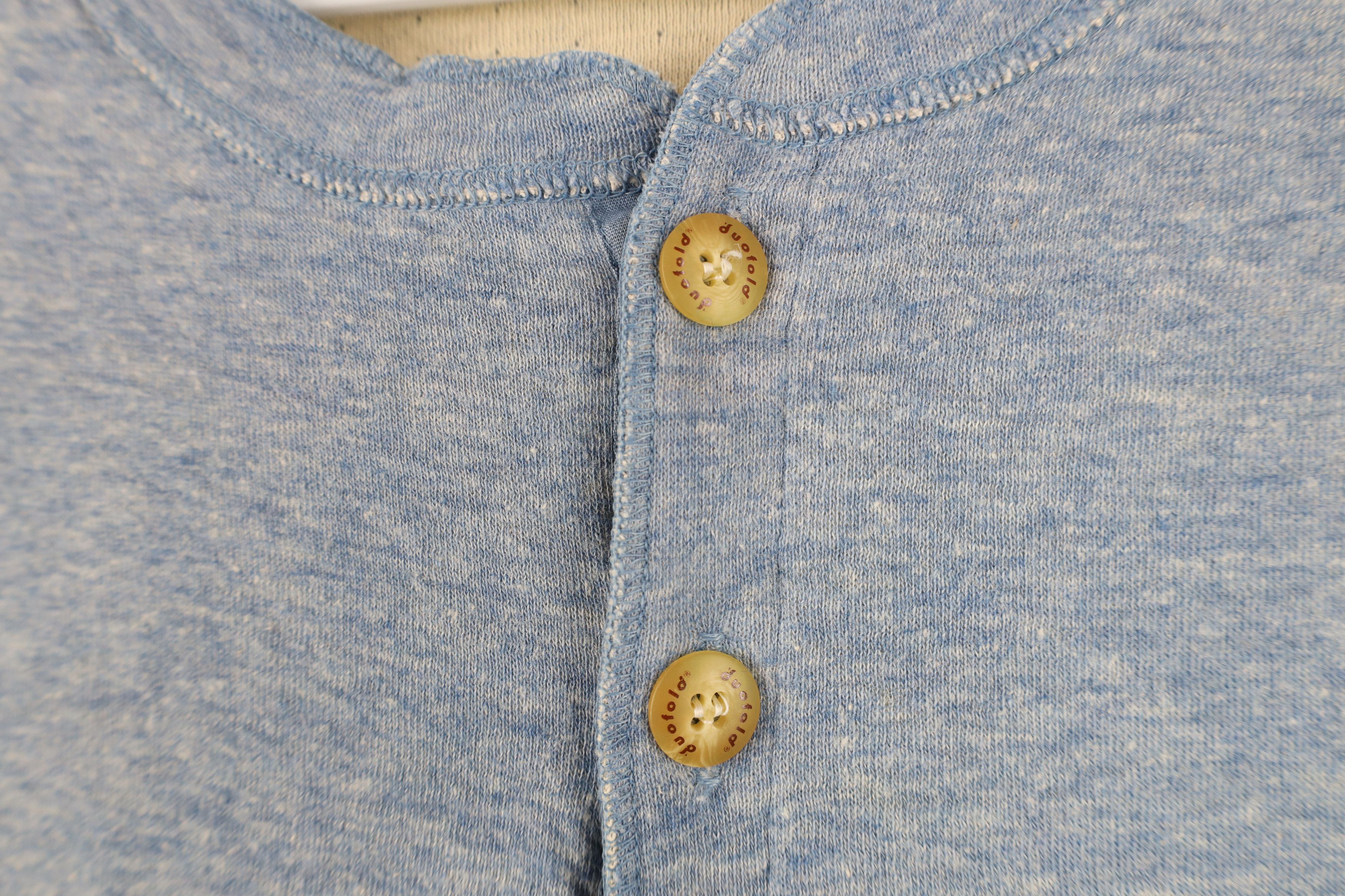 Vintage Vintage 70s Streetwear Double Wall Henley T-Shirt USA Size US L / EU 52-54 / 3 - 4 Thumbnail
