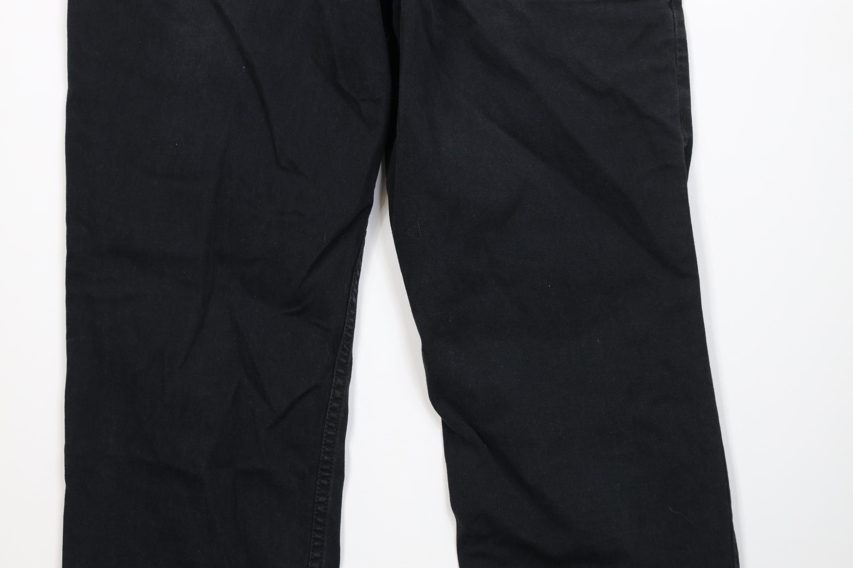 Carhartt Vintage Y2K Carhartt Relaxed Fit Stretch Canvas Pants Black Size US 33 - 13 Thumbnail