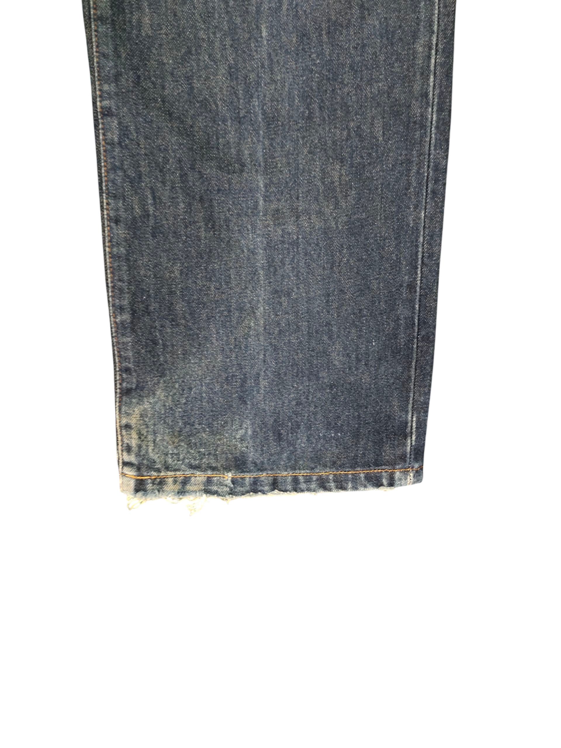 Comme des Garcons × Undercover Vintage Bobson Japan Regular Clawmark Distress Denim Jeans Size US 32 / EU 48 - 5 Thumbnail