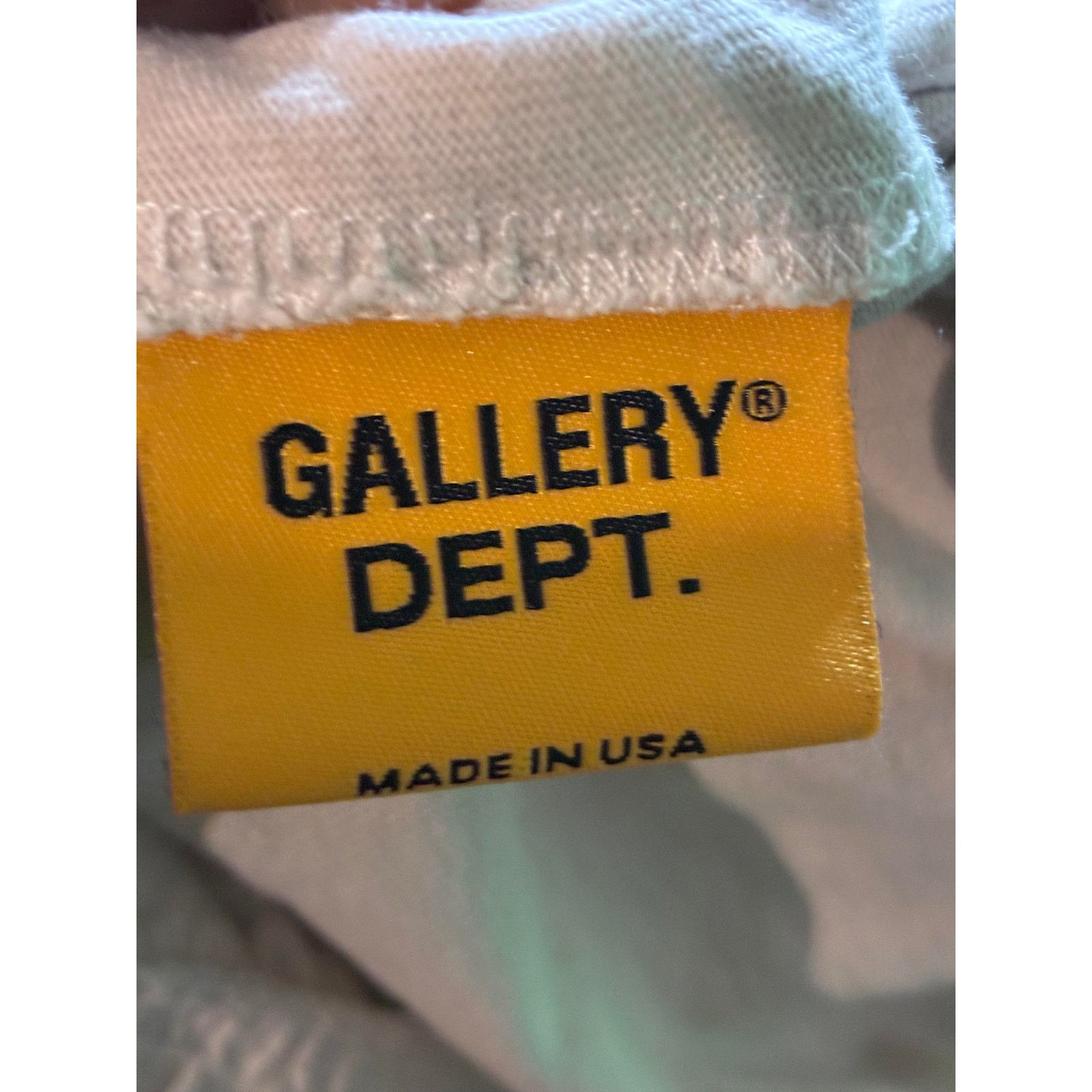 Gallery Dept. Gallery Dept 'Paint Splatter Logo' Cream Shorts Size 34" / US 12 / IT 48 - 6 Thumbnail