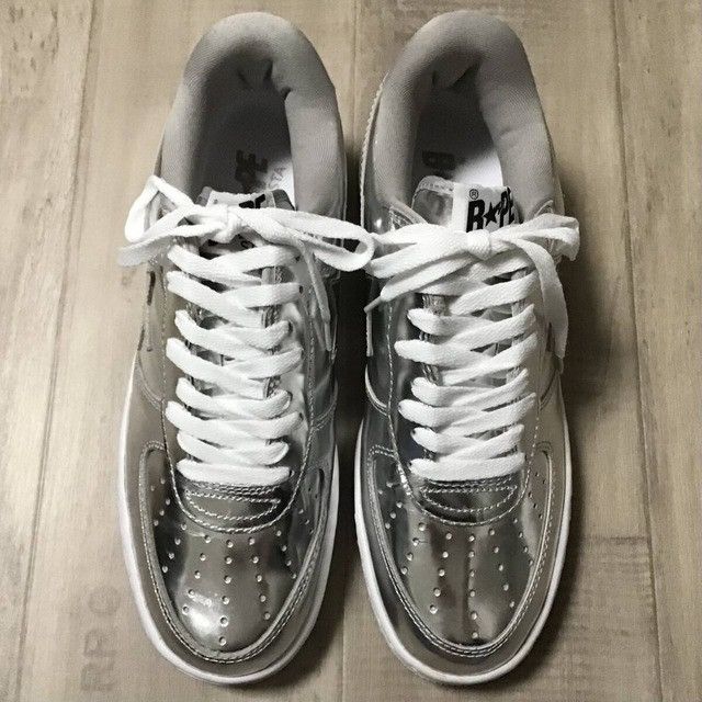 Bape Silver Foil BAPE STA Sneakers a bathing ape shoes Size US 10 / EU 43 - 2 Thumbnail