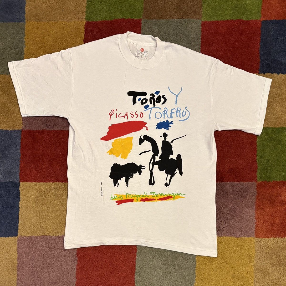 Vintage Super rare 2000 Vintage Pablo Picasso Art Tee Size US L / EU 52-54 / 3 - 1 Thumbnail