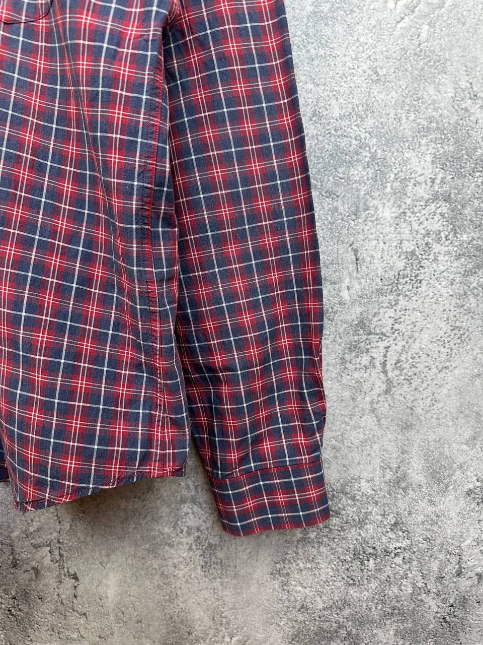 Sandro Sandro Paris Check Button-Down Button Shirt Slim Fit LS Size US XL / EU 56 / 4 - 8 Thumbnail