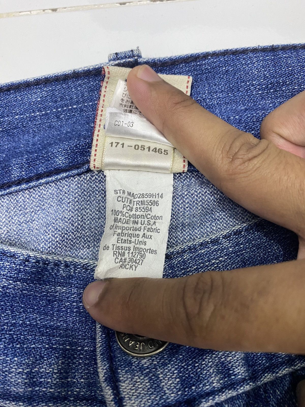 True Religion 🔥TRUE RELIGION PATCHWORK DISTRESSED DENIM JEANS Size US 34 / EU 50 - 11 Thumbnail