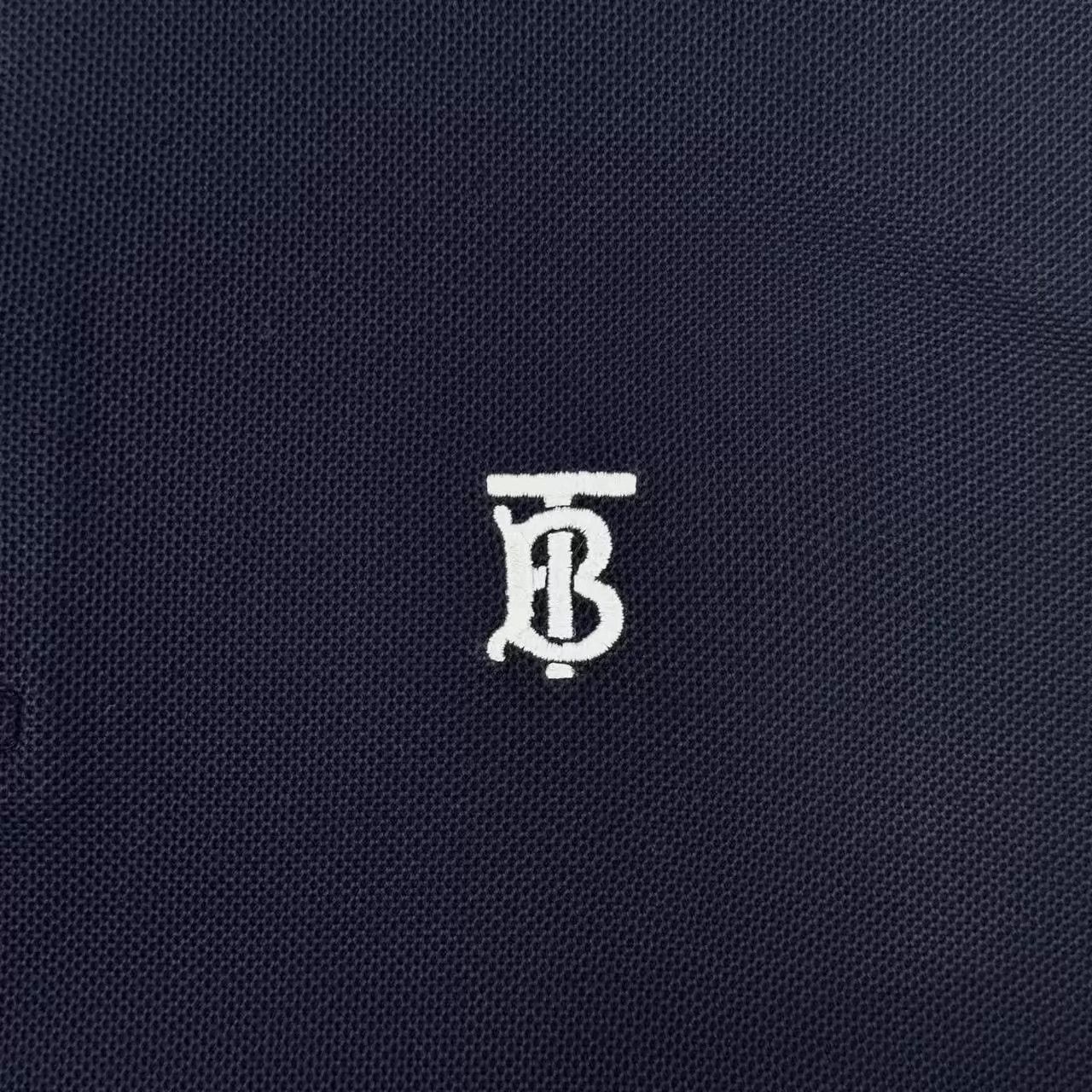 Burberry Burberry SS23 Navy Check TB Embroidered Polo Shirt M Size US M / EU 48-50 / 2 - 4 Thumbnail