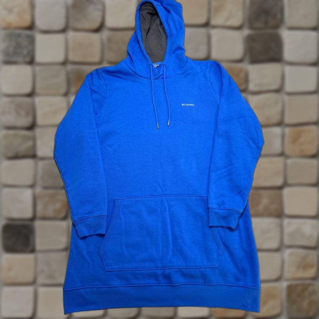 KangaROOS Columbia Fremont Hoodie Mens XL Blue Brushed Fleece Cotton Kangaroo Pockets Hooded Size US XL / EU 56 / 4 - 1 Thumbnail