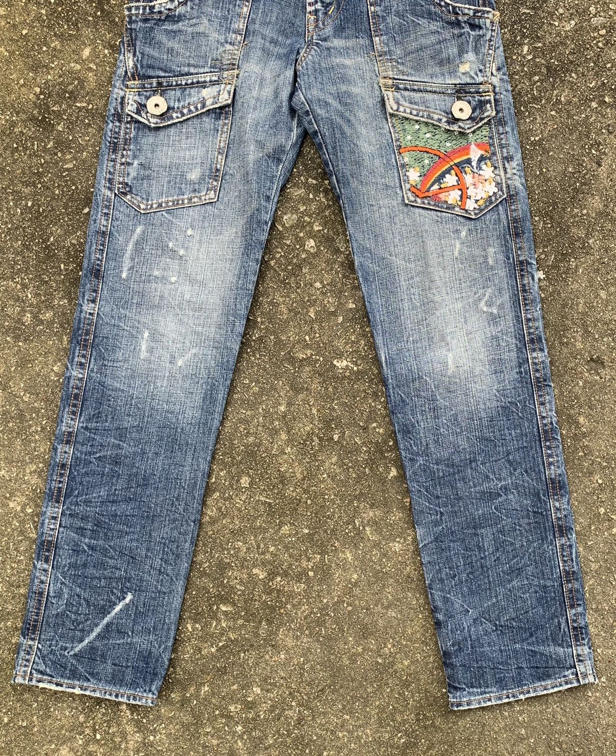 If Six Was Nine × Japanese Brand Distressed Antgauge Platinum Embroidered Pocket Denim Pants Size US 30 / EU 46 - 11 Thumbnail